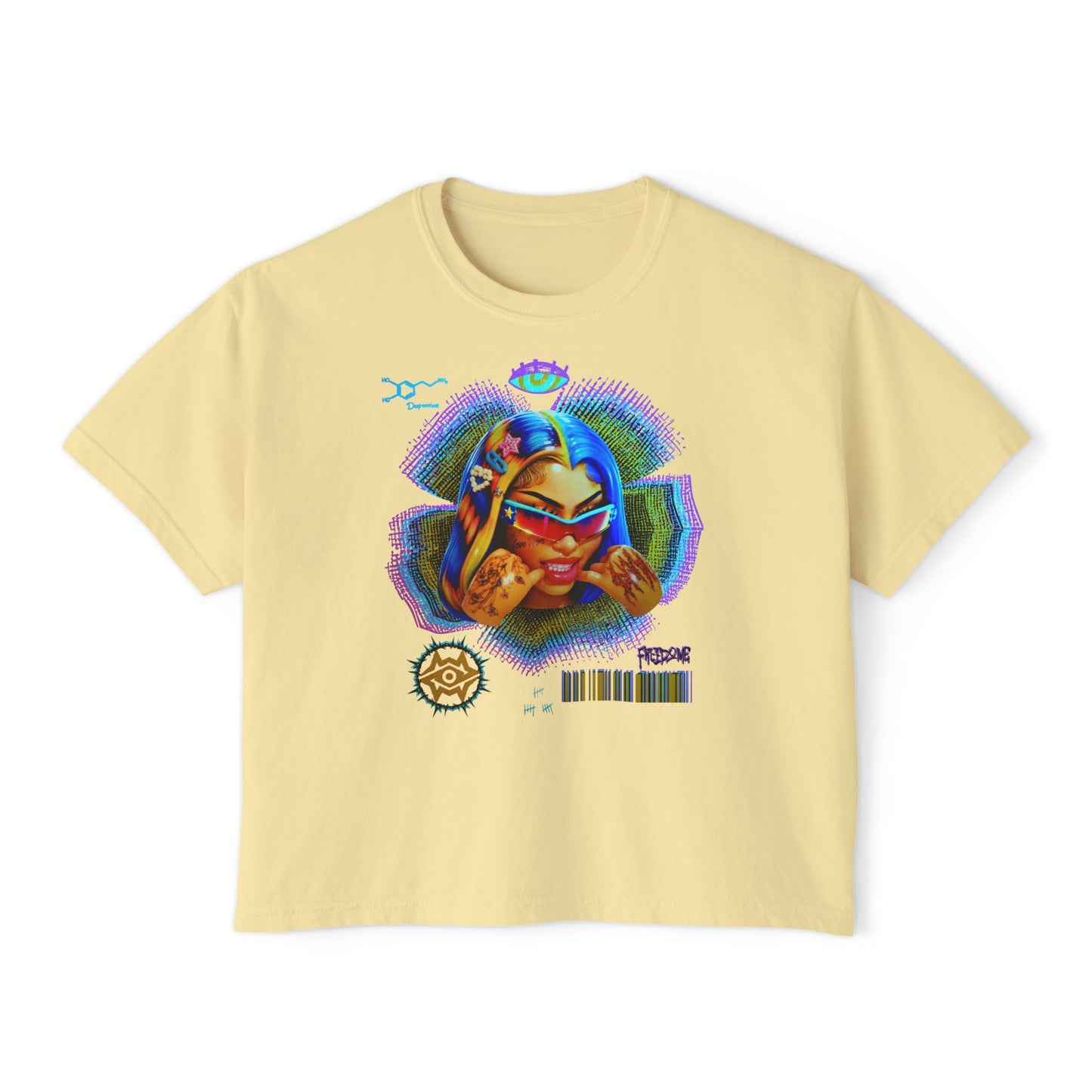 Boxy Tee - Retro Goddess