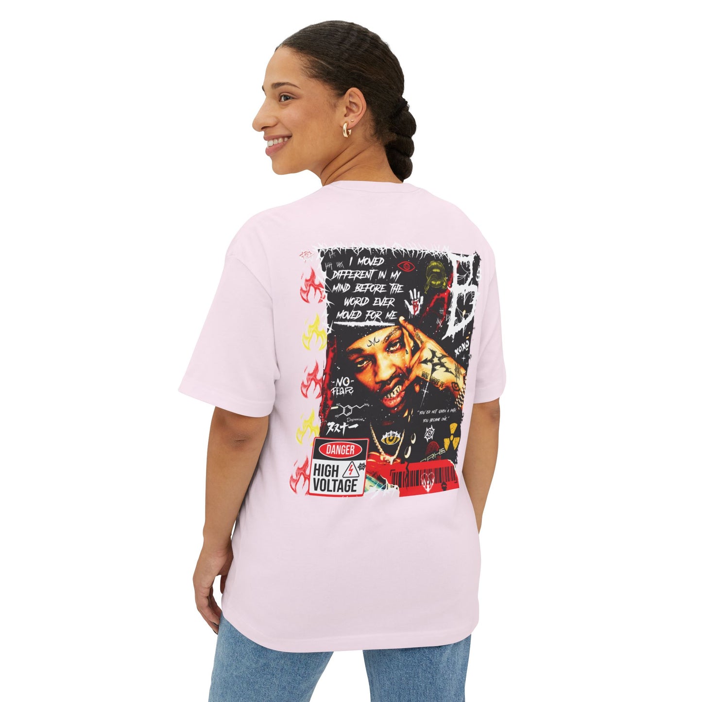 Oversized Boxy Tee- High Voltage
