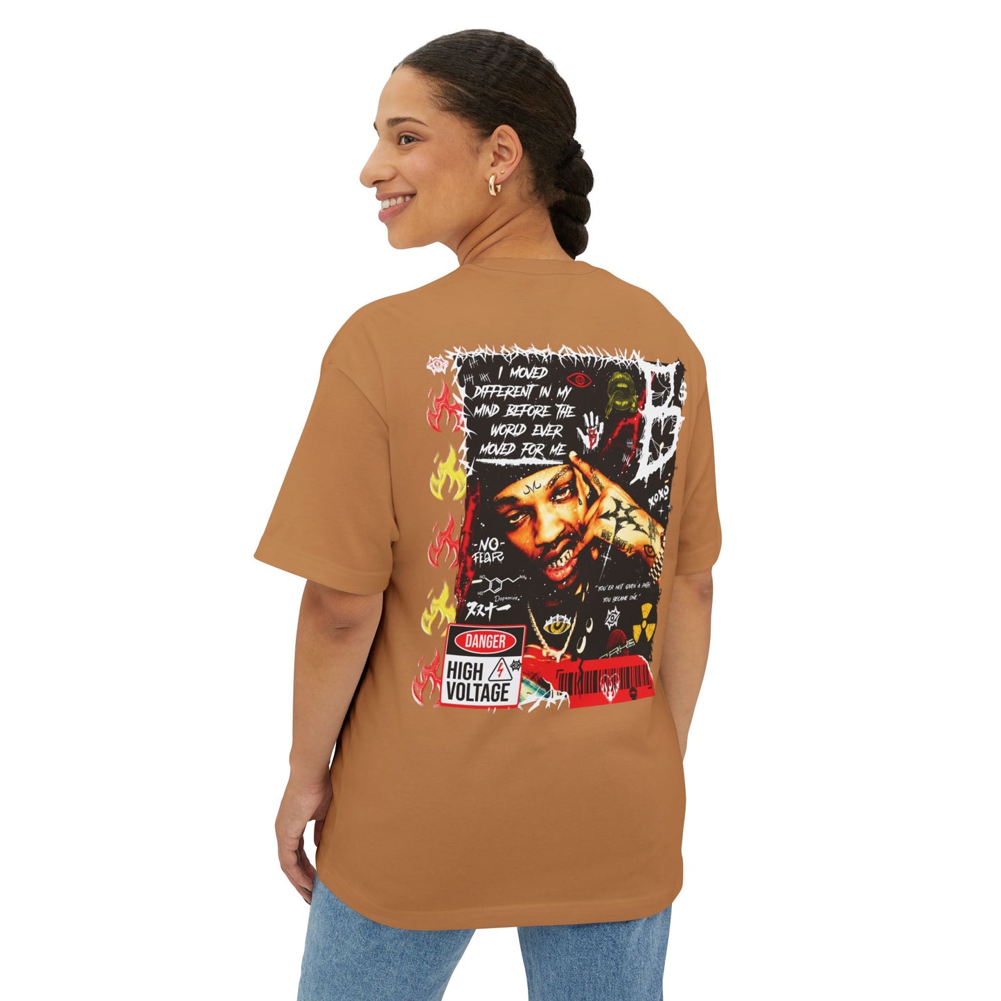 Oversized Boxy Tee- High Voltage