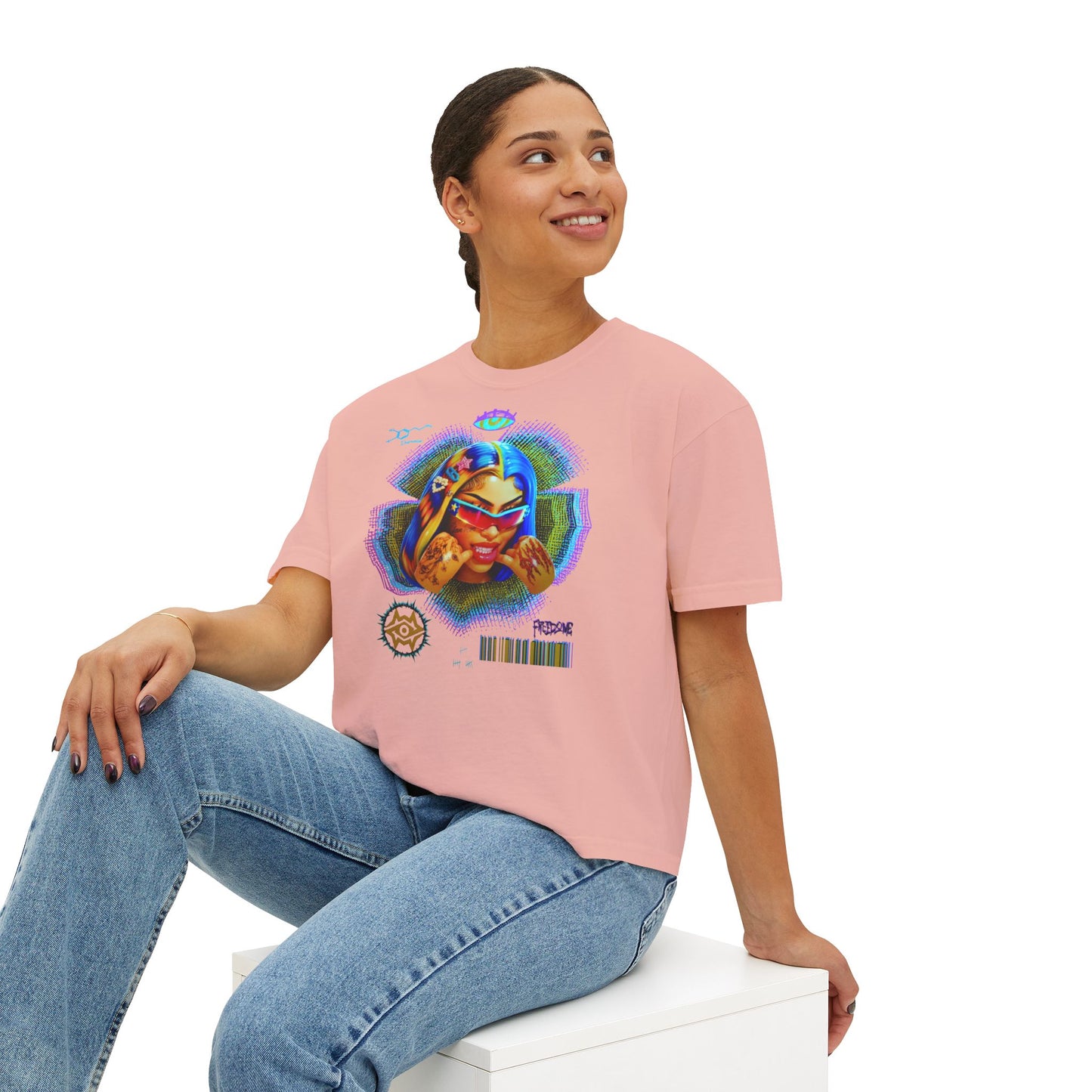 Boxy Tee - Retro Goddess