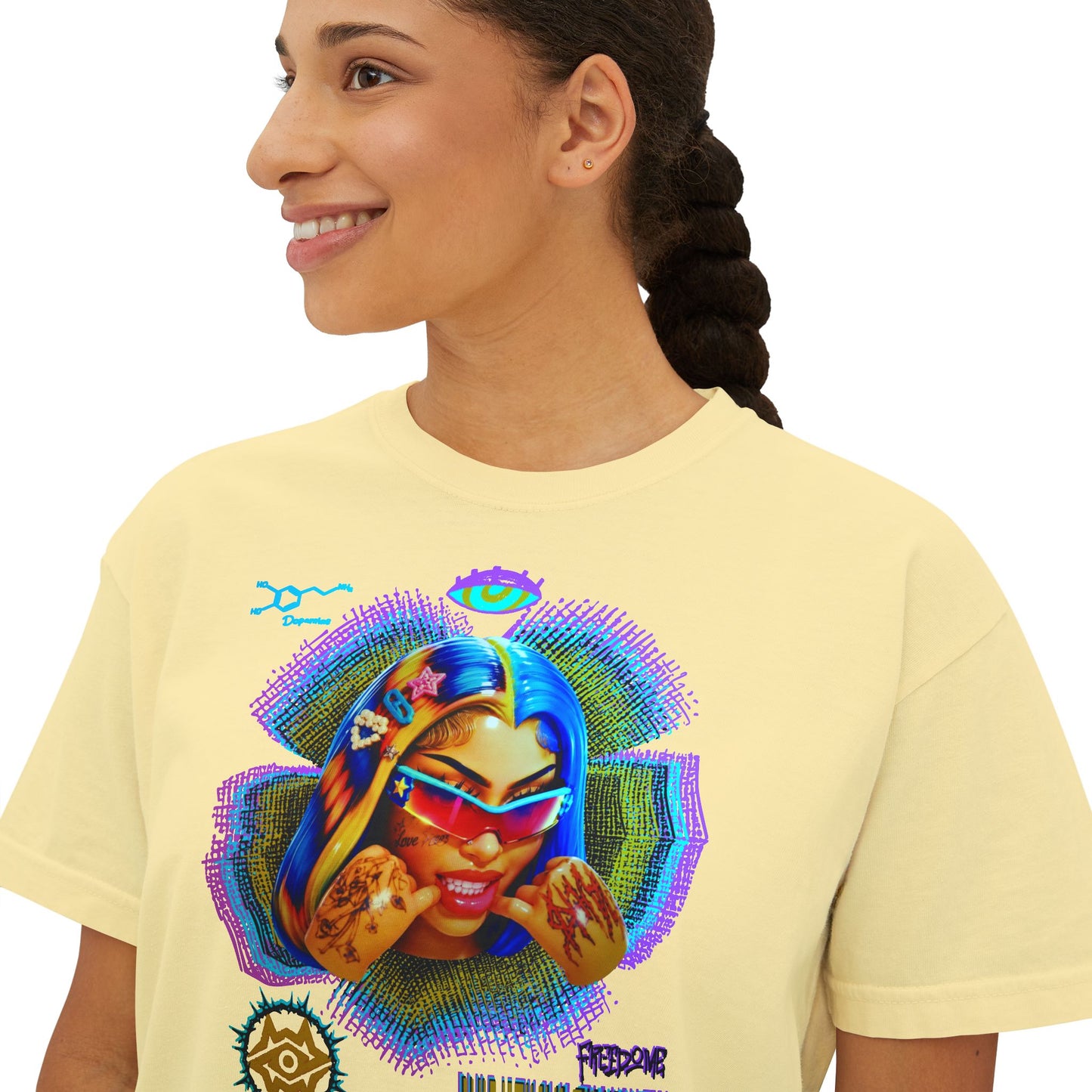 Boxy Tee - Retro Goddess