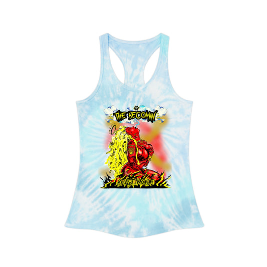 Tie Dye Racerback Tank Top - Beast Mode