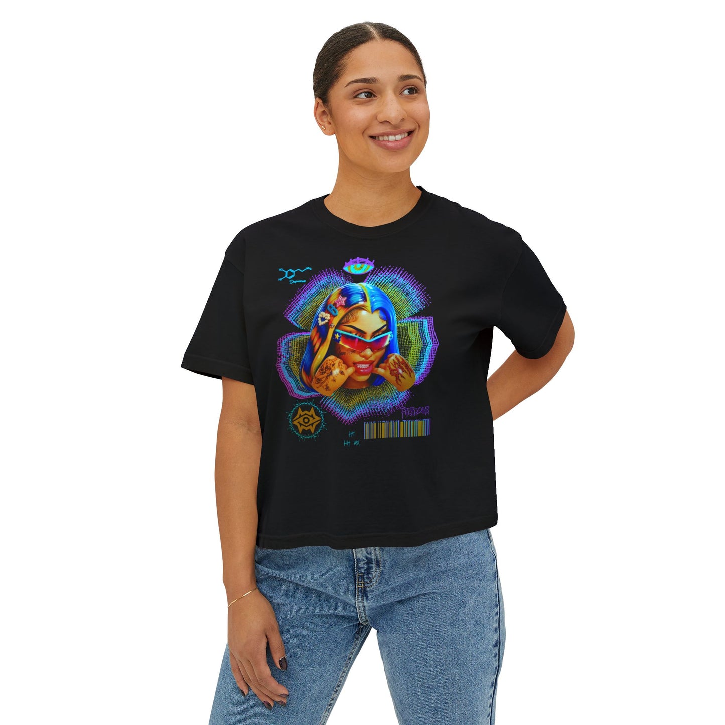 Boxy Tee - Retro Goddess