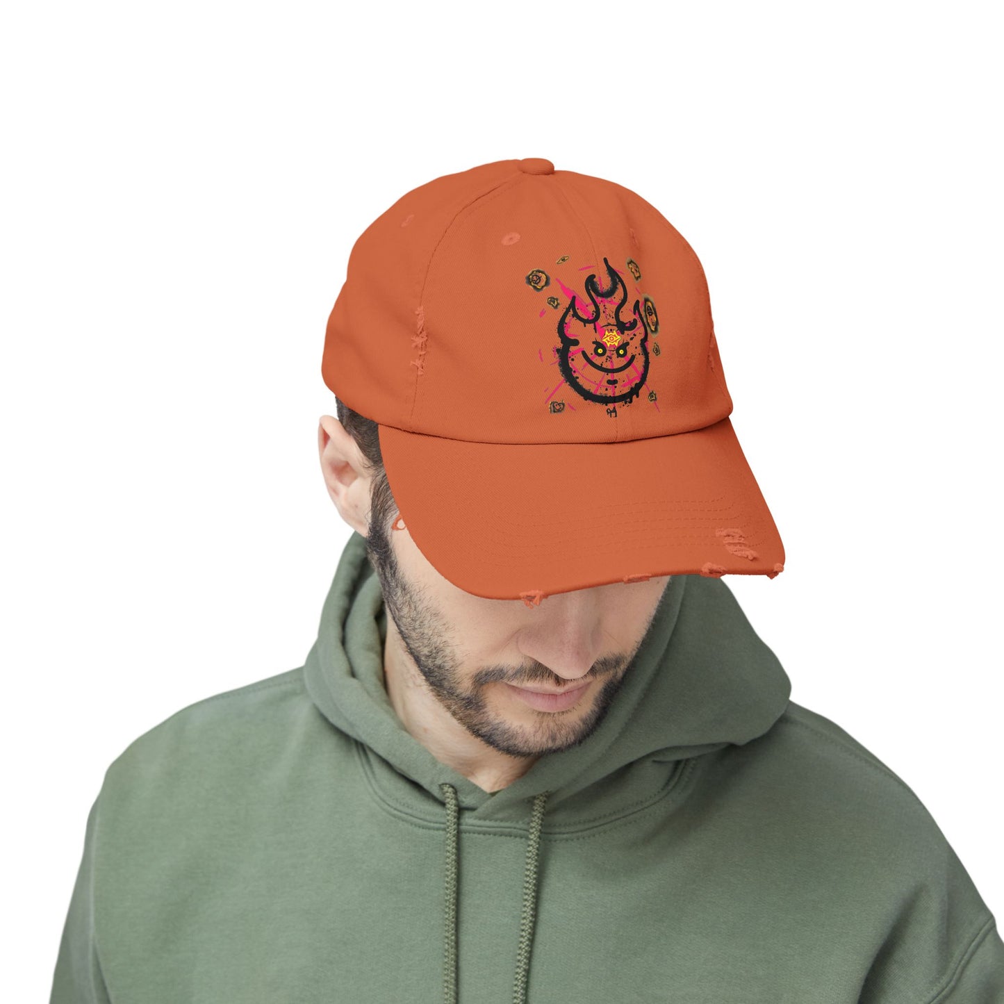 Distressed Cap-Inner Flames