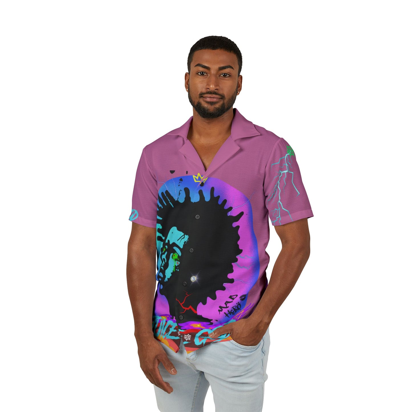 Men's Hawaiian Camp Shirt (AOP)