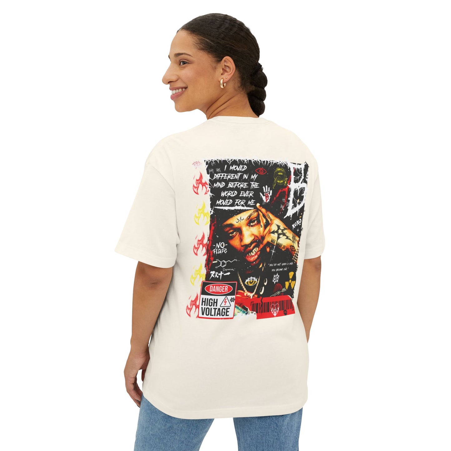 Oversized Boxy Tee- High Voltage