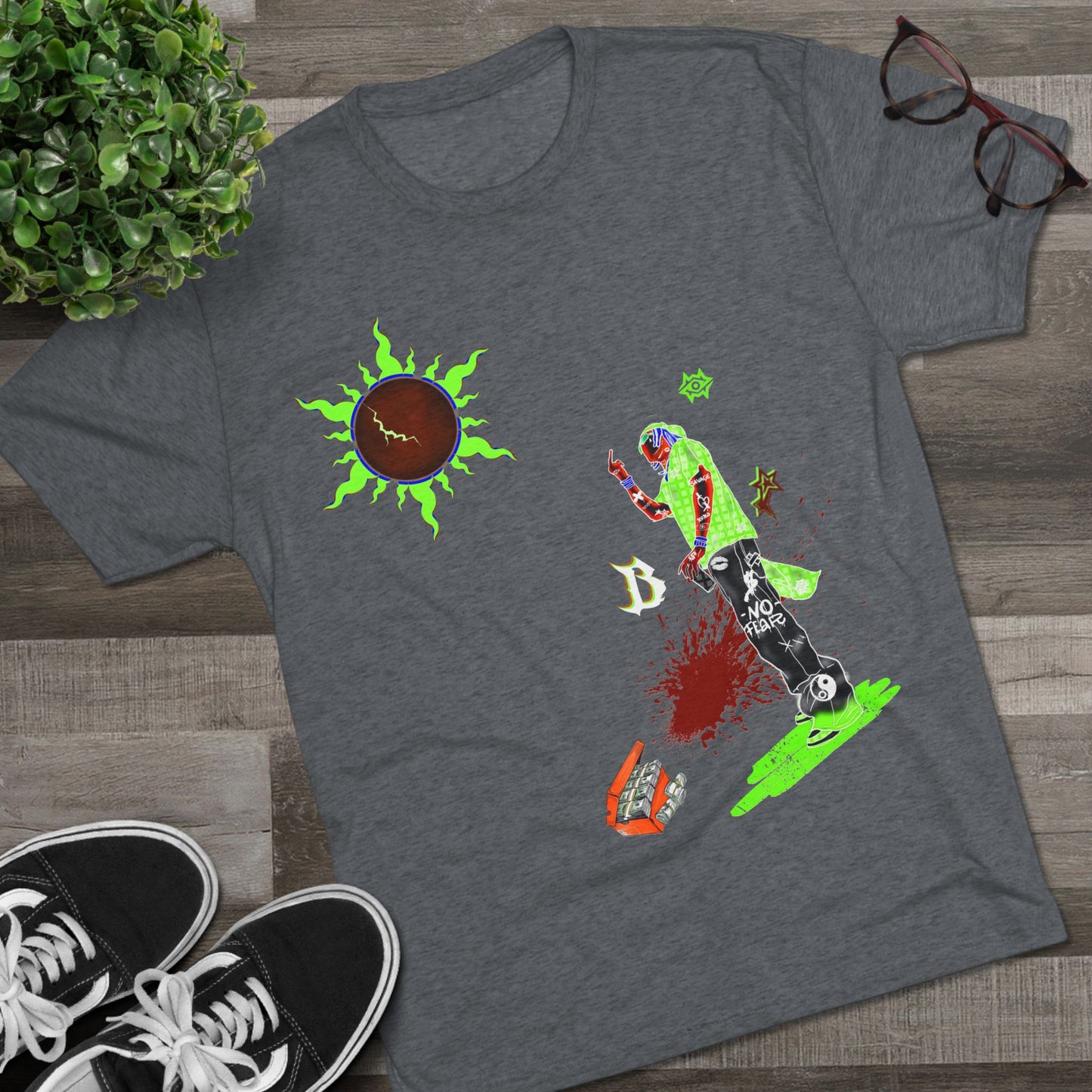 Tri Blend T-Shirt / The World Ruler