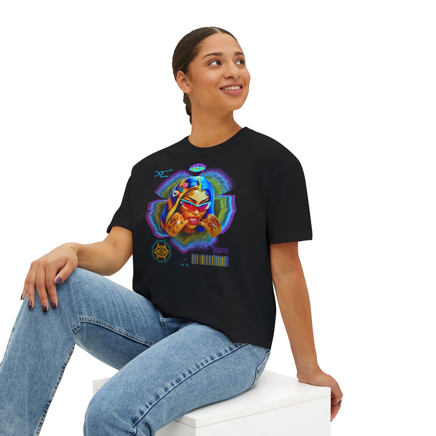 Boxy Tee - Retro Goddess
