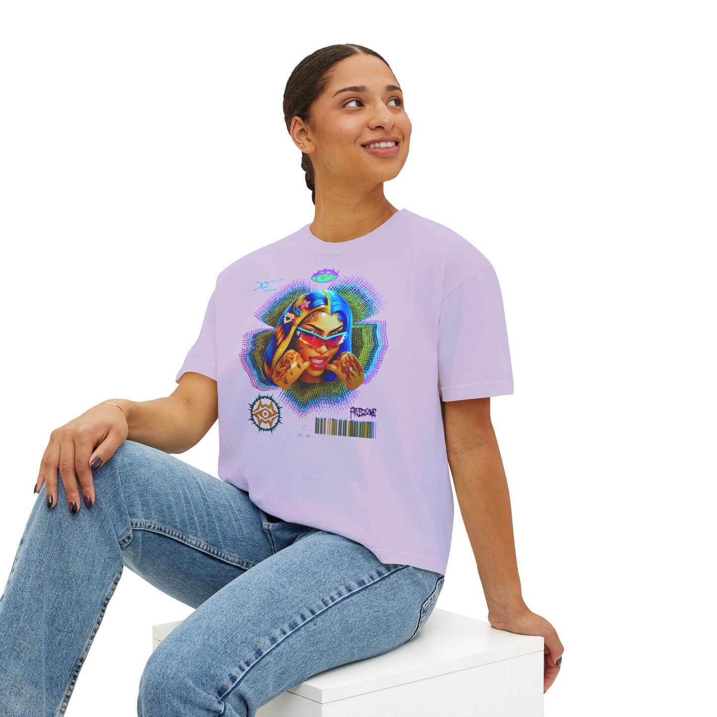 Boxy Tee - Retro Goddess
