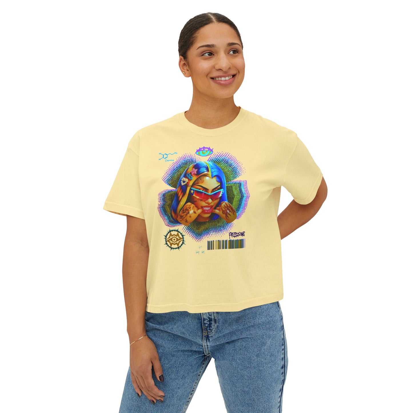 Boxy Tee - Retro Goddess