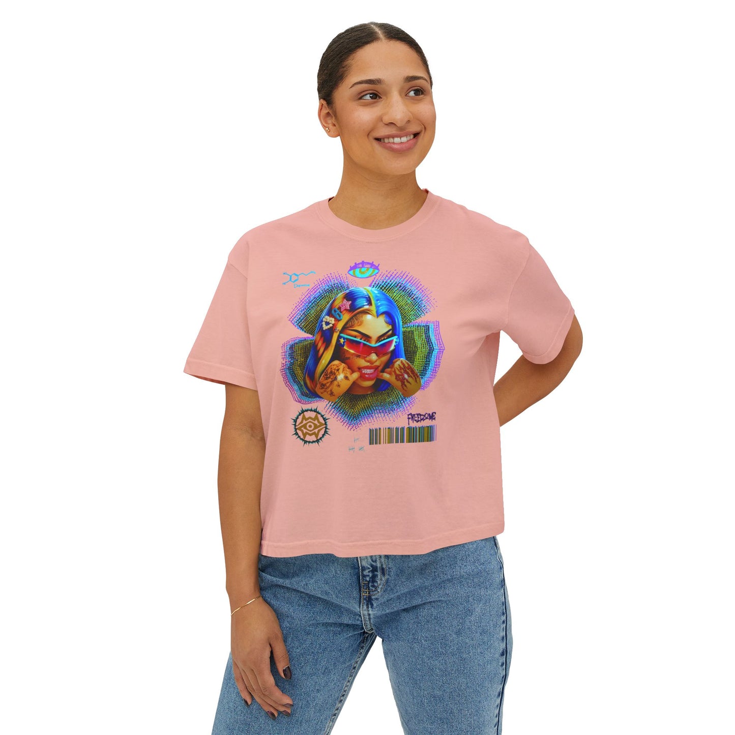 Boxy Tee - Retro Goddess