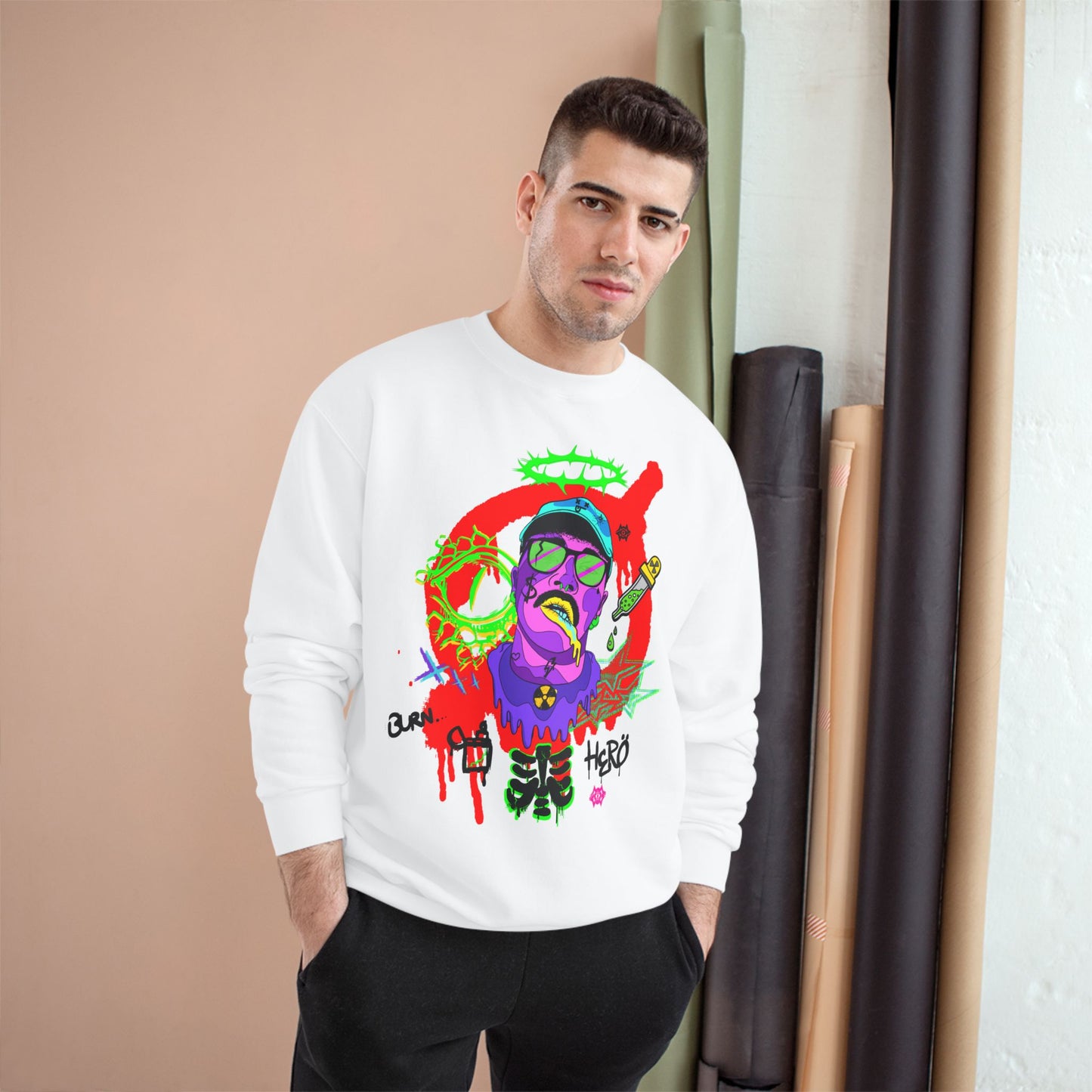 Champion Sweatshirt / Radioactive Hero