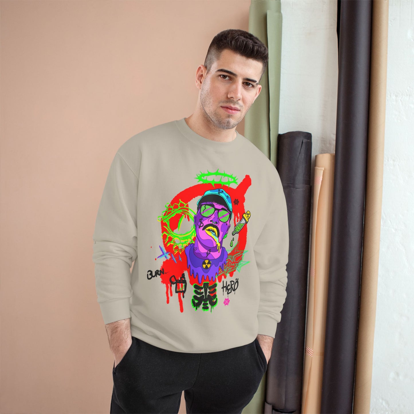 Champion Sweatshirt / Radioactive Hero