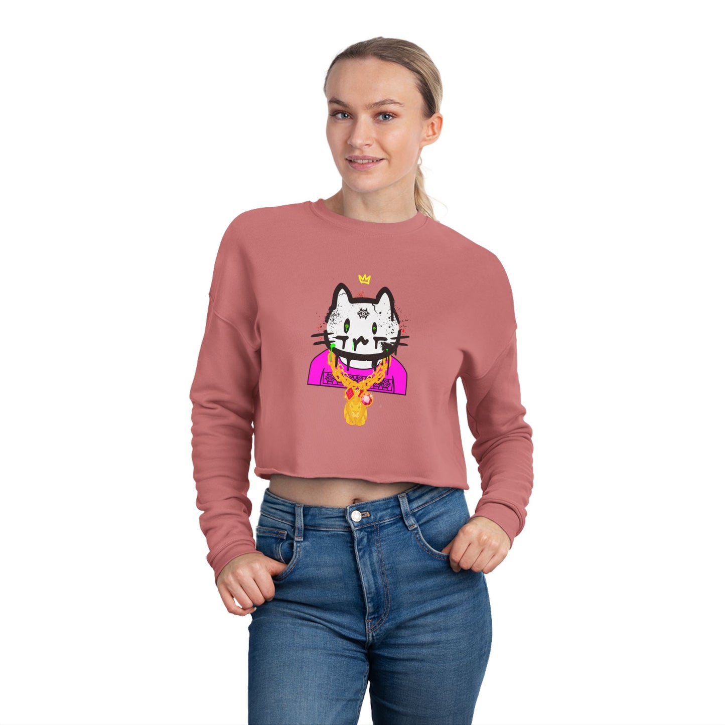 Women's Cropped Sweatshirt / Osama