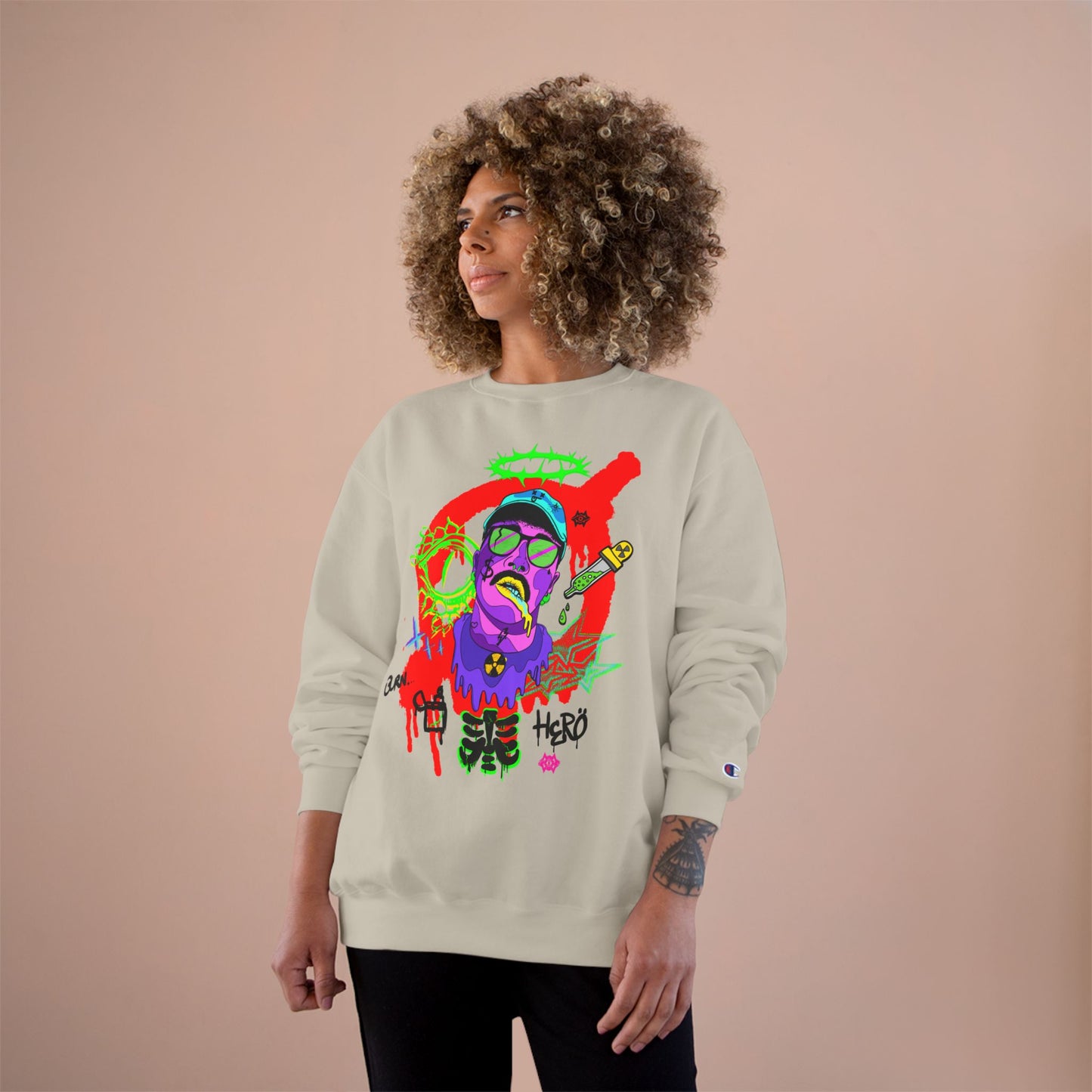 Champion Sweatshirt / Radioactive Hero