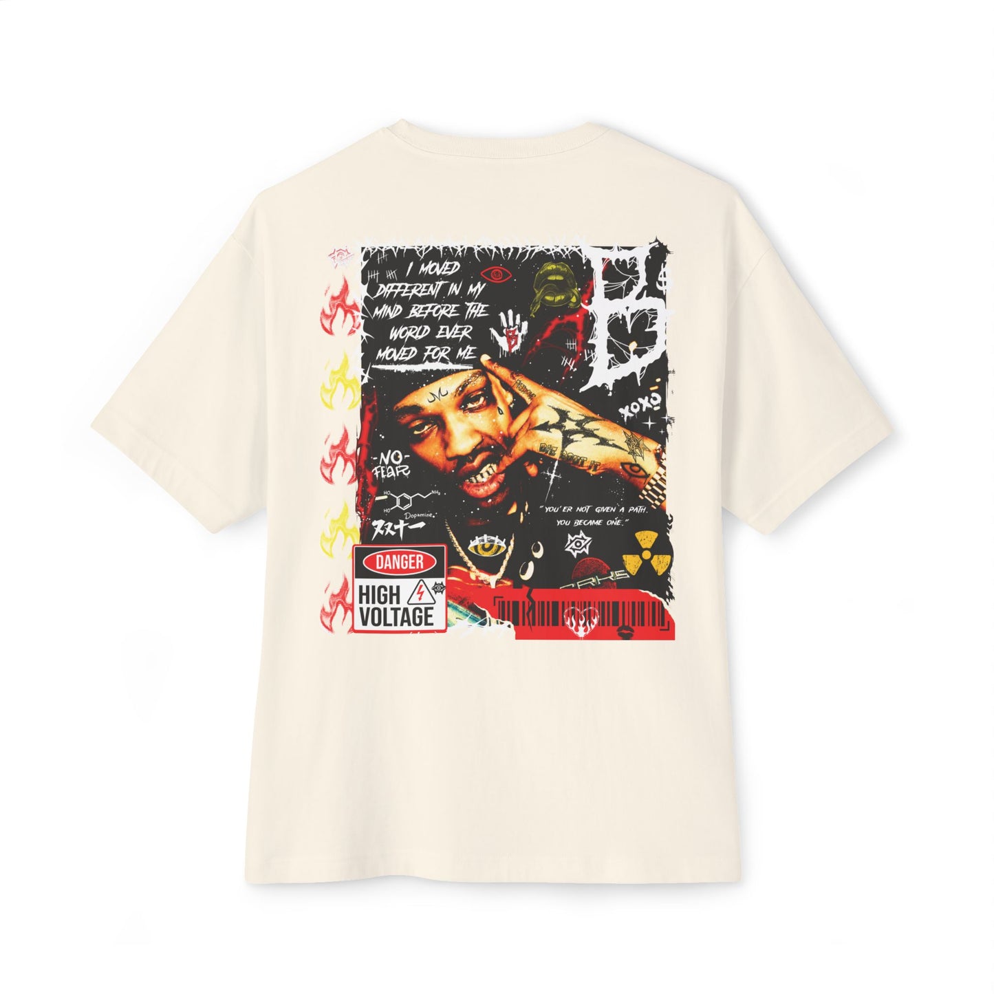 Oversized Boxy Tee- High Voltage