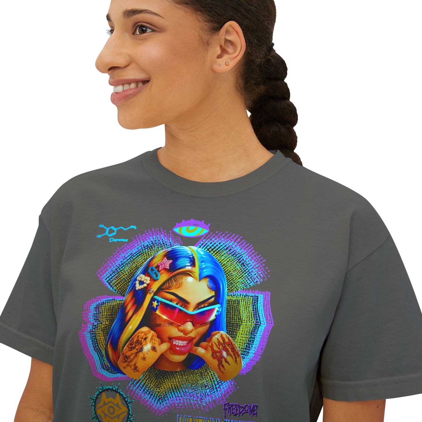 Boxy Tee - Retro Goddess
