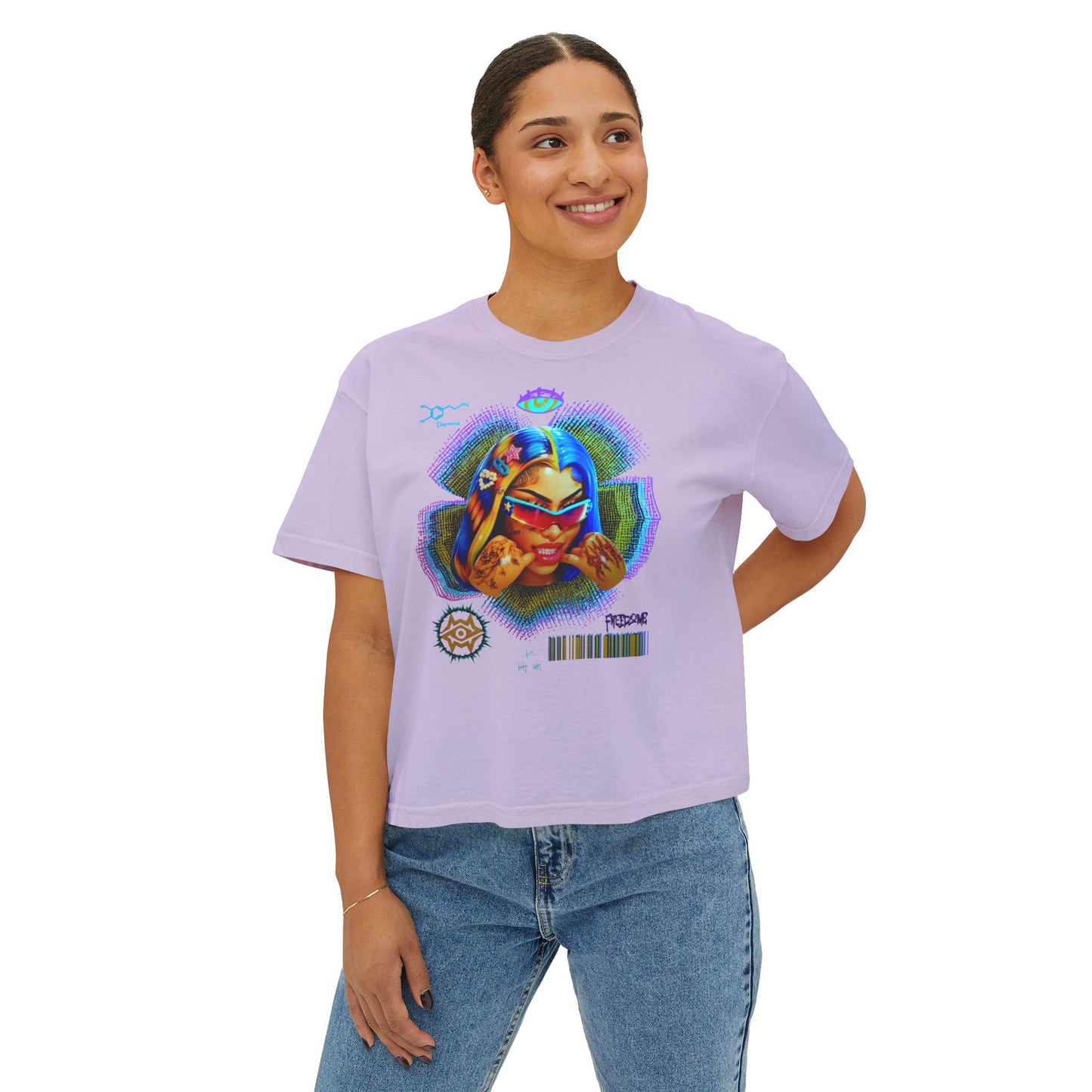 Boxy Tee - Retro Goddess