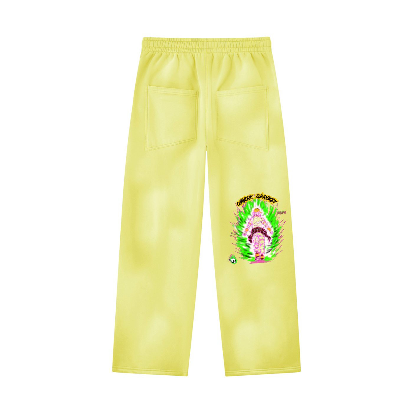 Unisex Sunfade Wide Leg Fleece Sweatpants