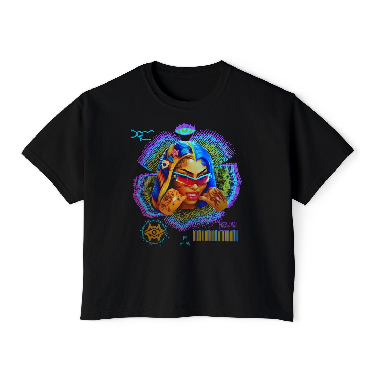 Boxy Tee - Retro Goddess