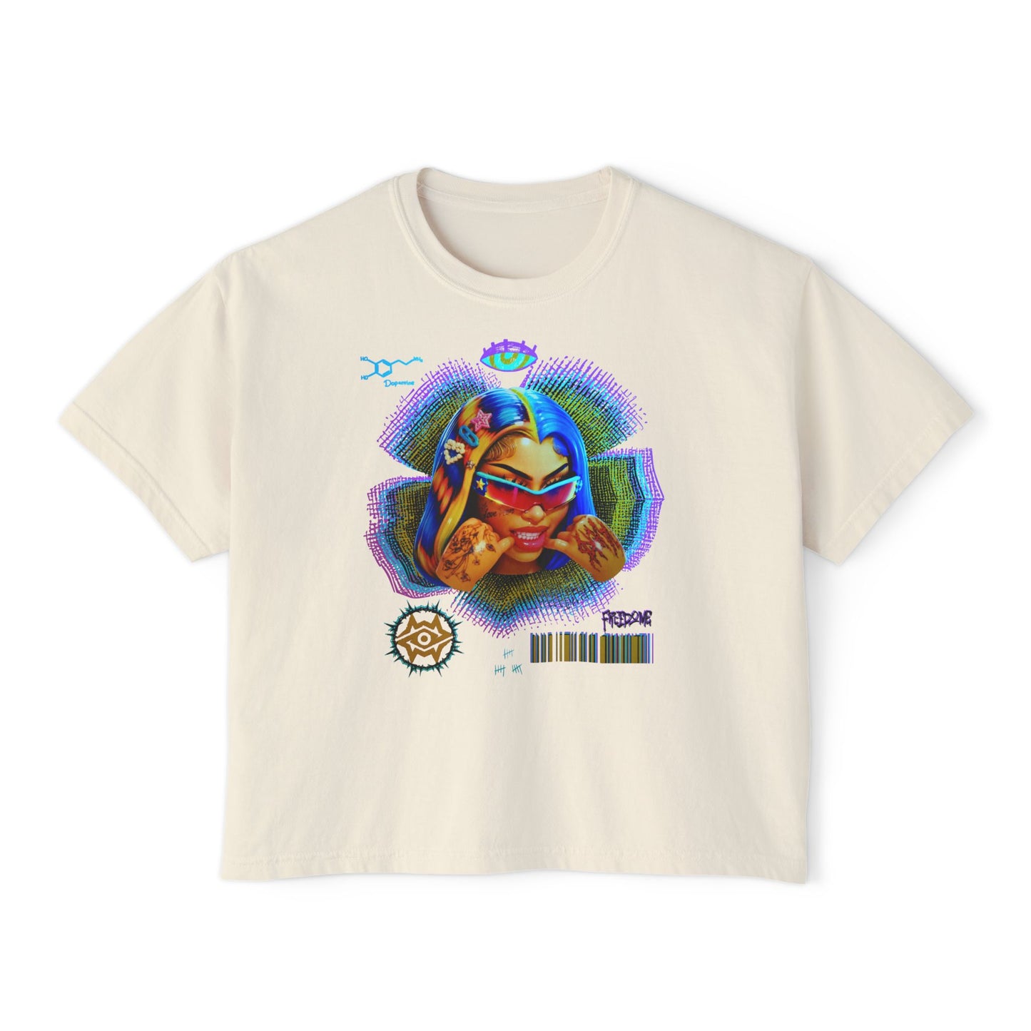 Boxy Tee - Retro Goddess