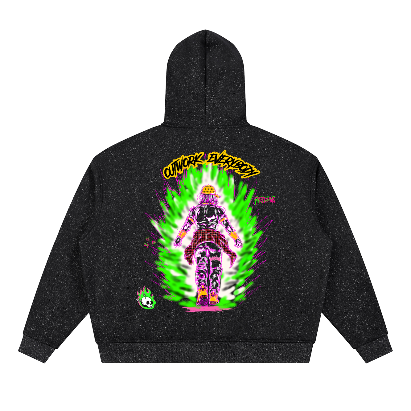 Unisex Sparkles Full Zip Boxy Hoodie