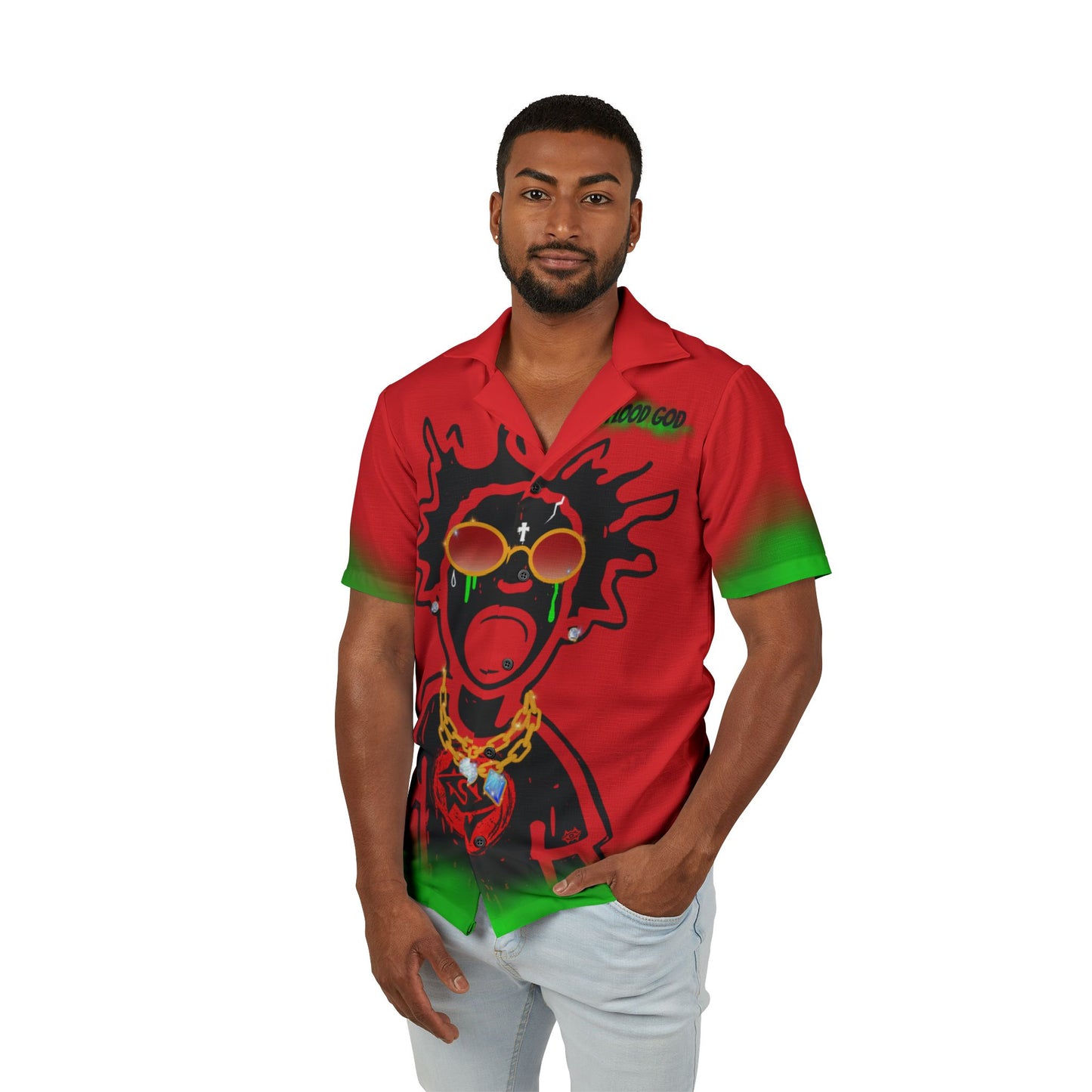 Men's Hawaiian Camp Shirt (AOP)