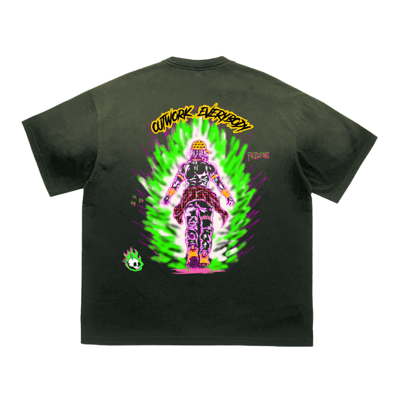 Tiger Stripe Gradient Washed T-Shirt