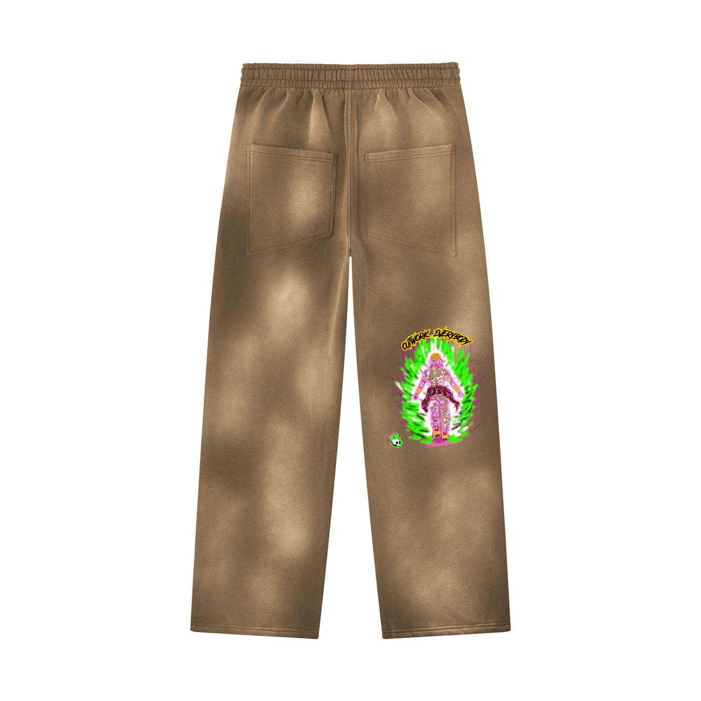 Unisex Sunfade Wide Leg Fleece Sweatpants