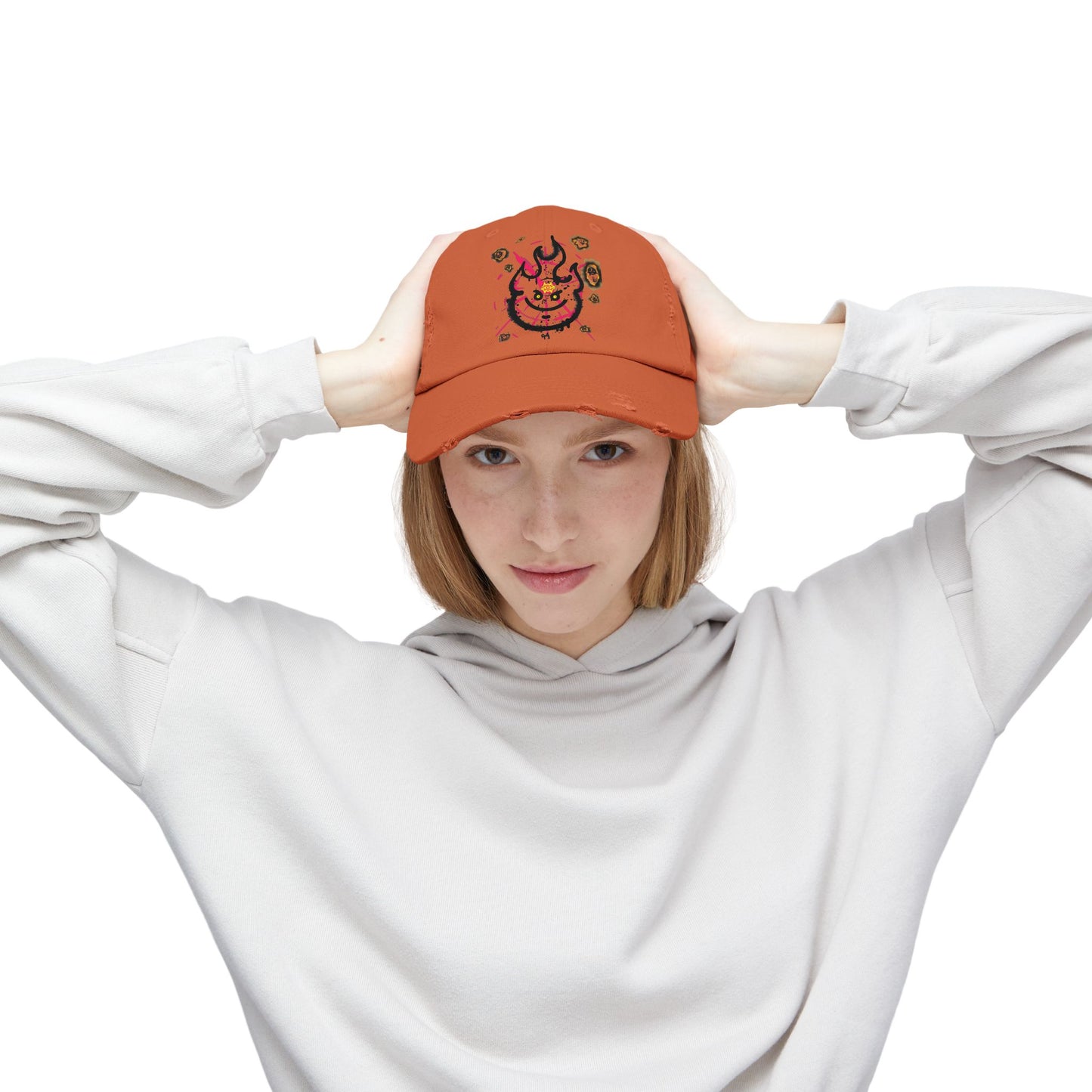 Distressed Cap-Inner Flames