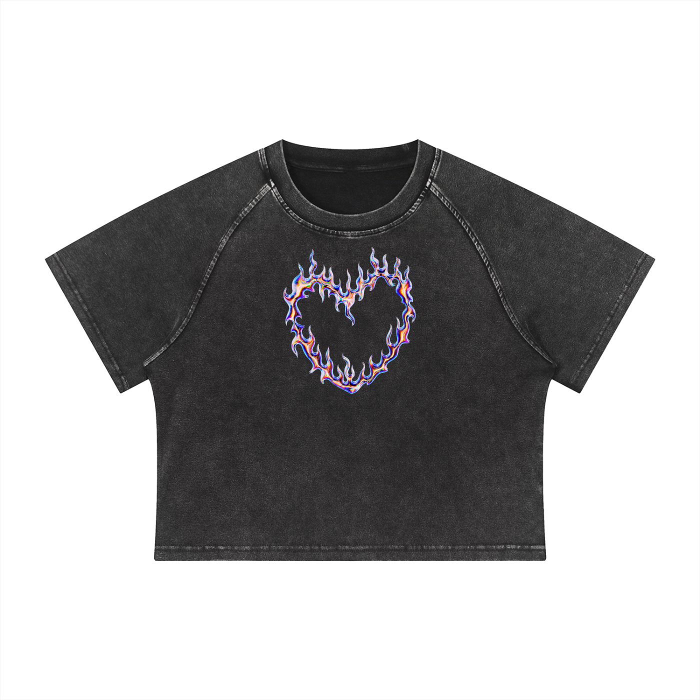 Women's Mineral Wash Crop T-Shirt Speed Of Love