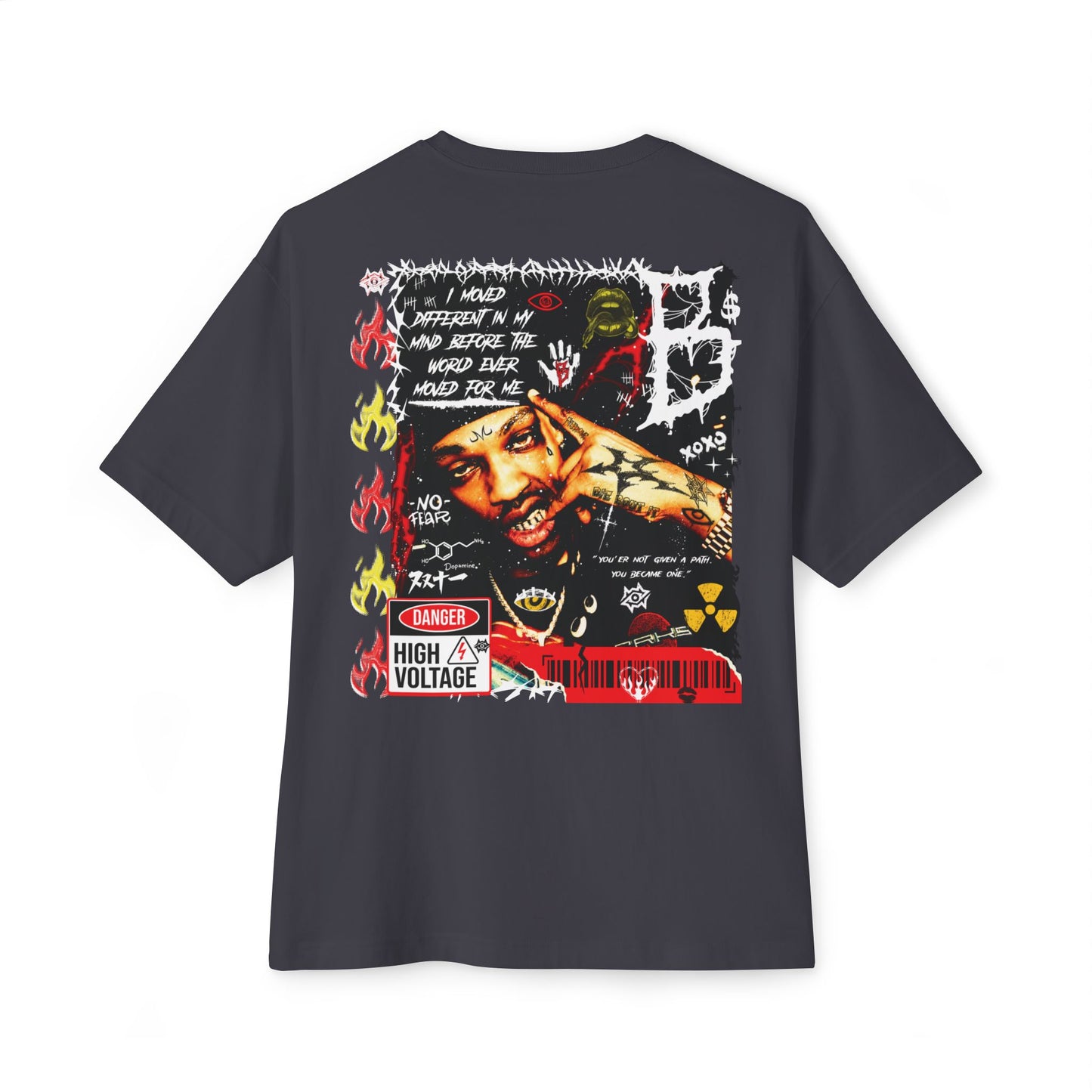 Oversized Boxy Tee- High Voltage