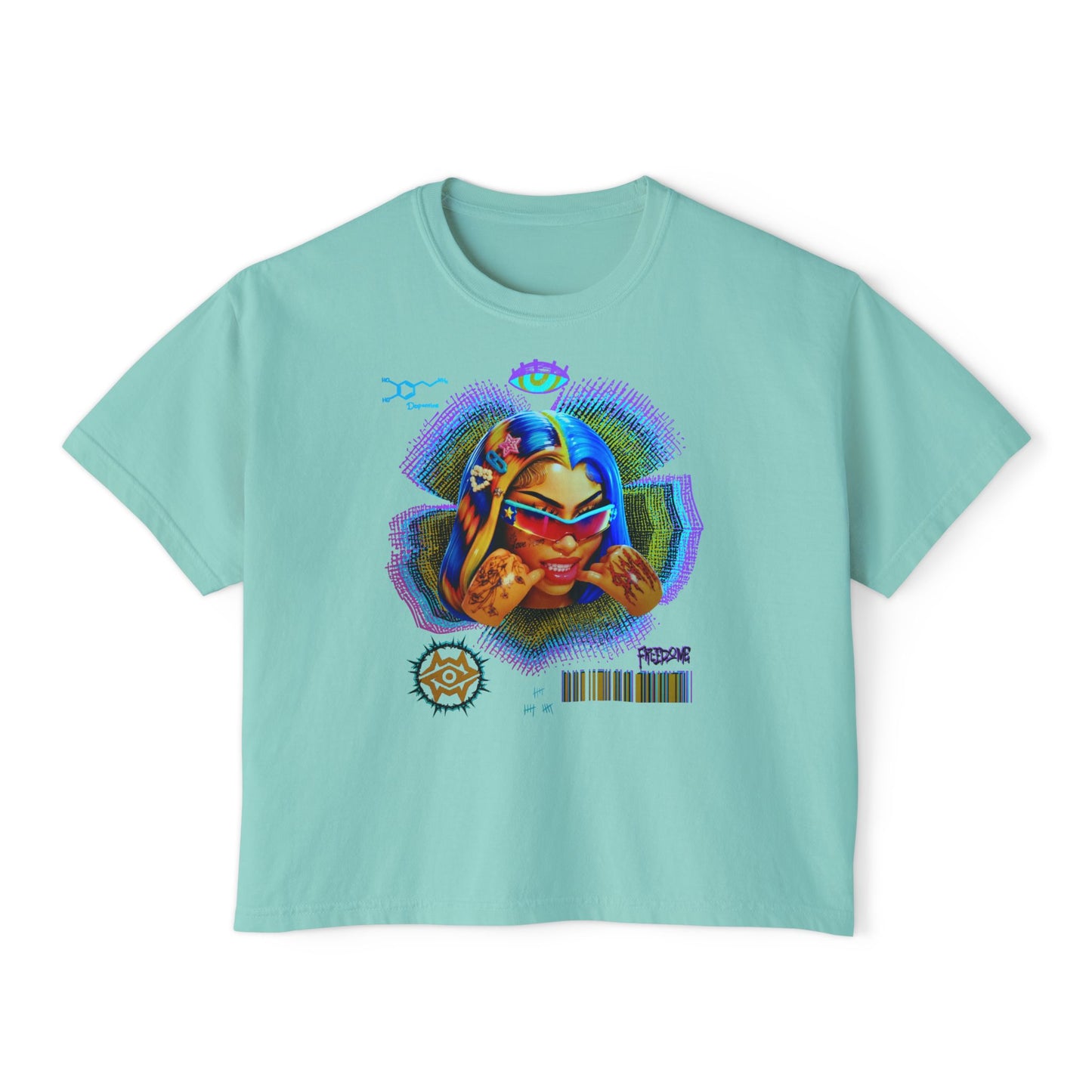 Boxy Tee - Retro Goddess