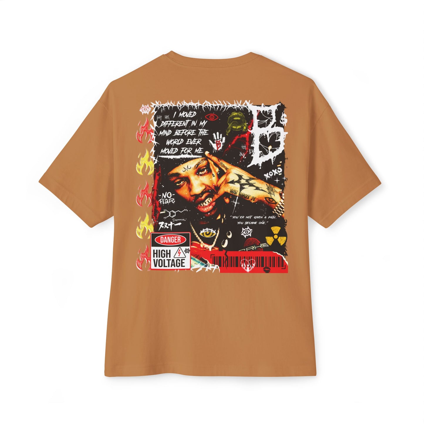 Oversized Boxy Tee- High Voltage