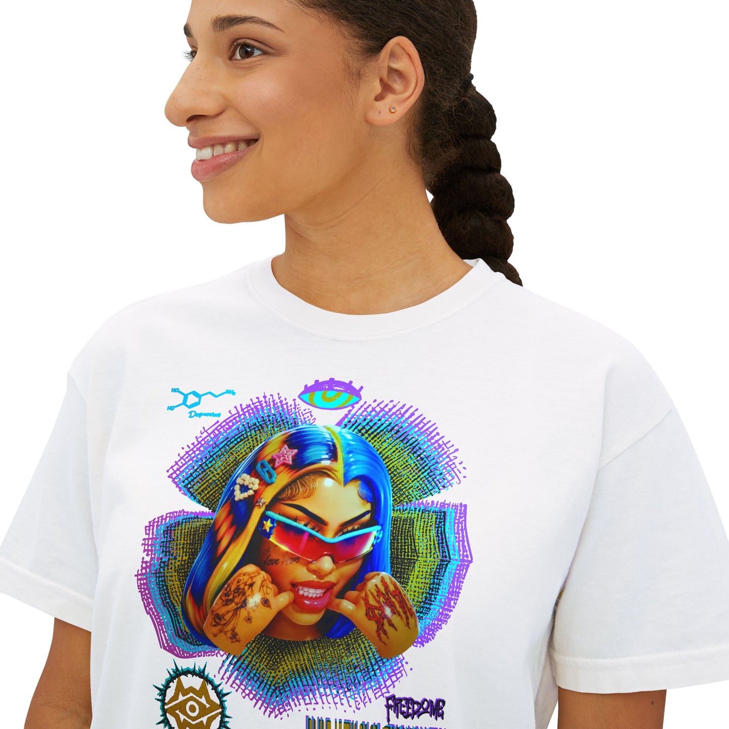 Boxy Tee - Retro Goddess