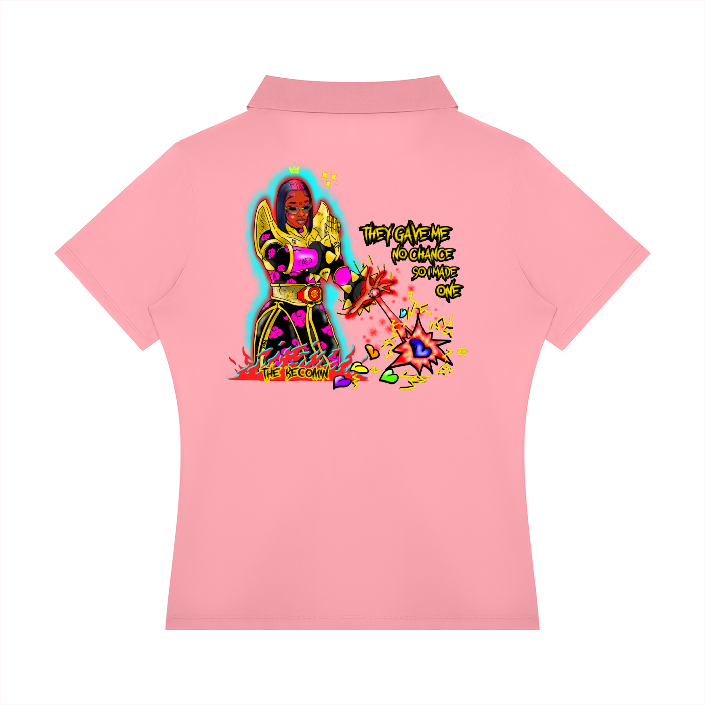 Women’s Color Block Polo Shirt