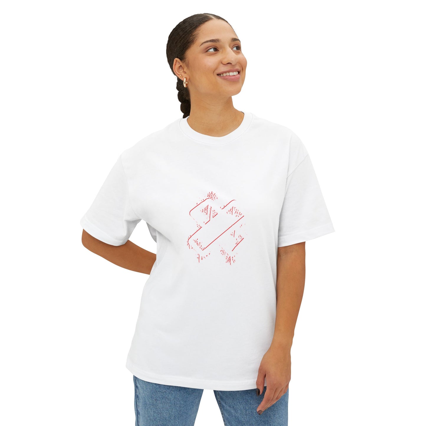 Oversized Boxy Tee- High Voltage