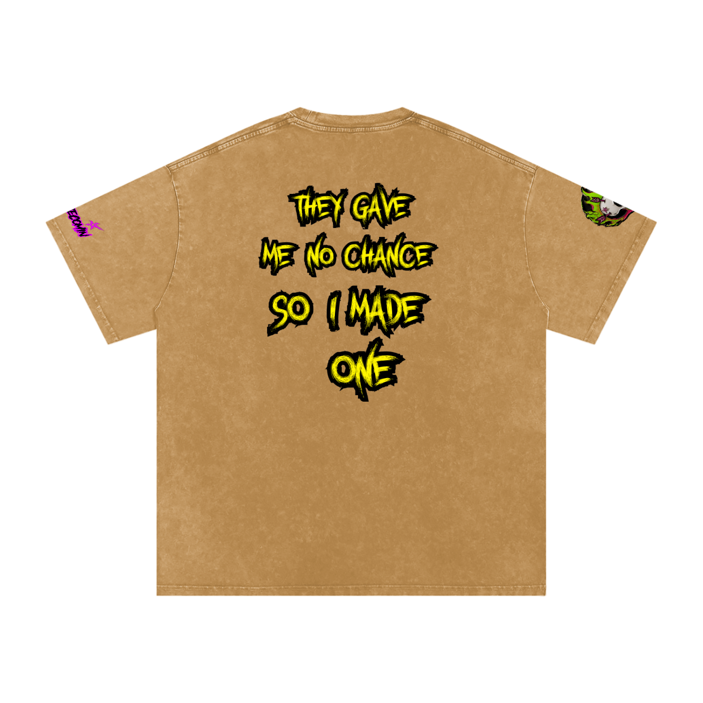 Snow Washed Oversized Cotton T-Shirt