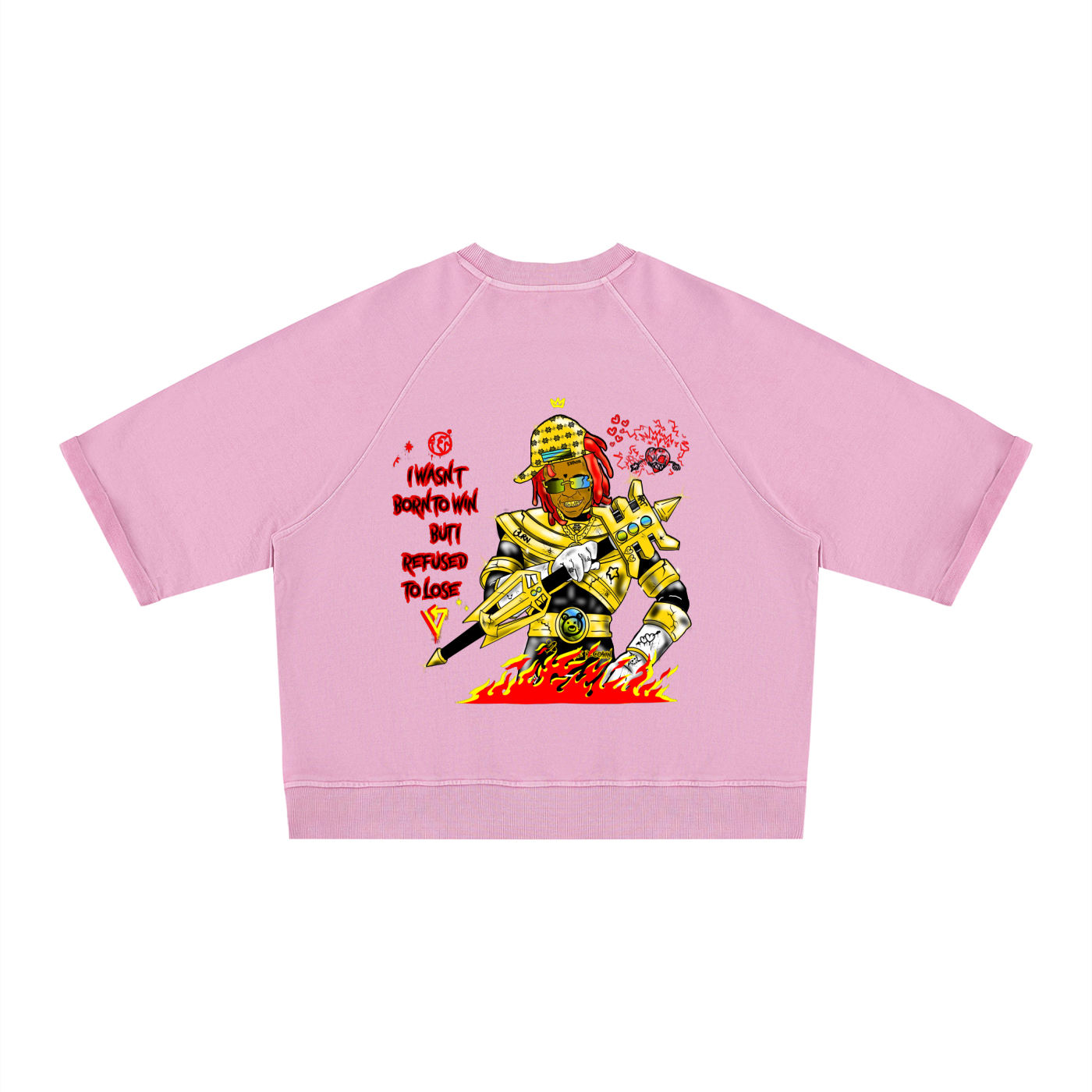 Unisex Vintage Wash Boxy Short Sleeve Sweatshirt