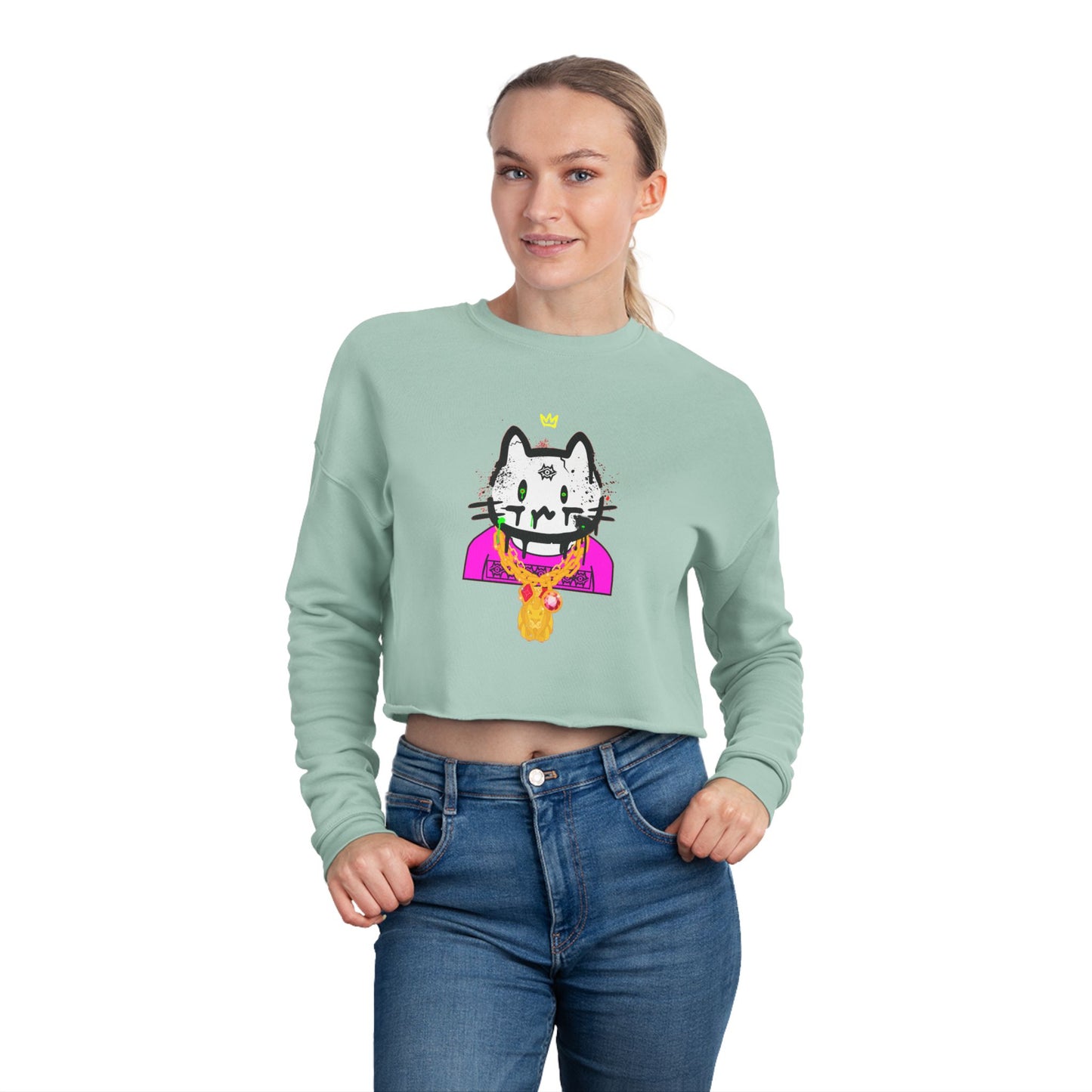 Women's Cropped Sweatshirt / Osama