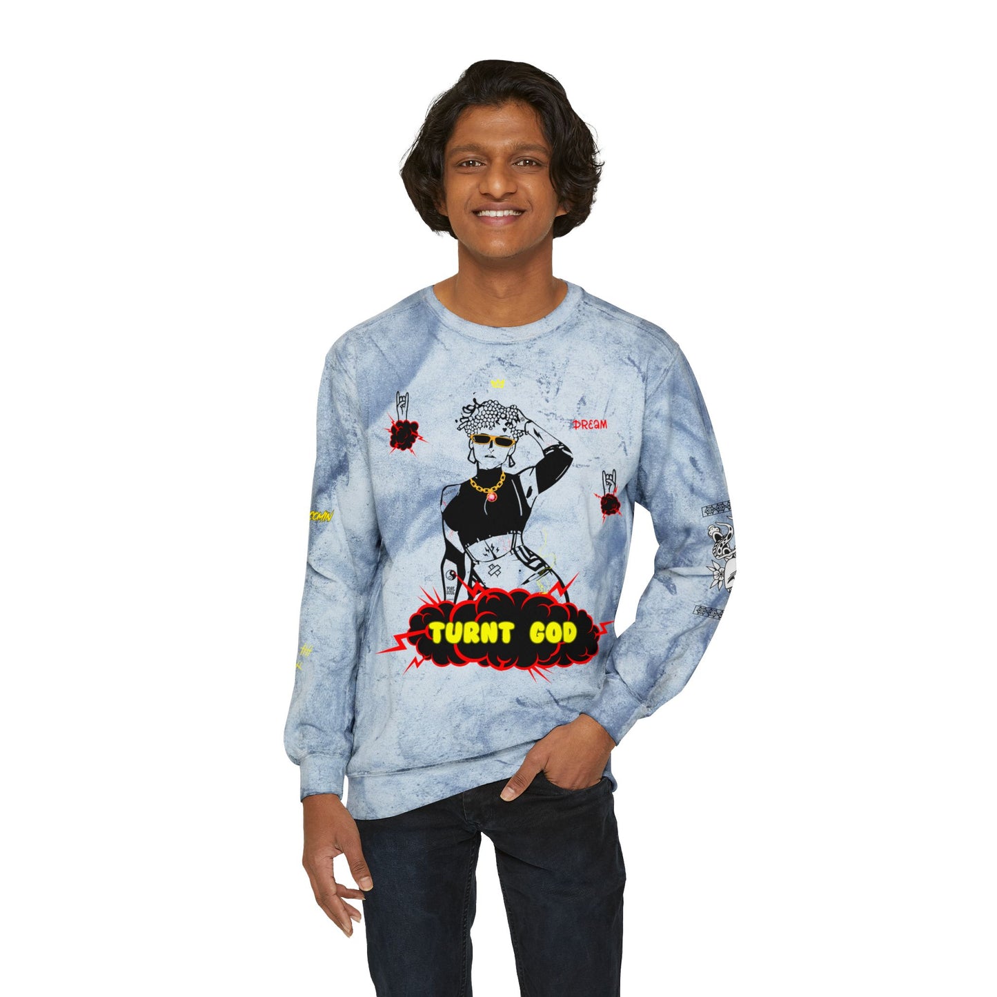 Color Blast Sweatshirt / Turnt God