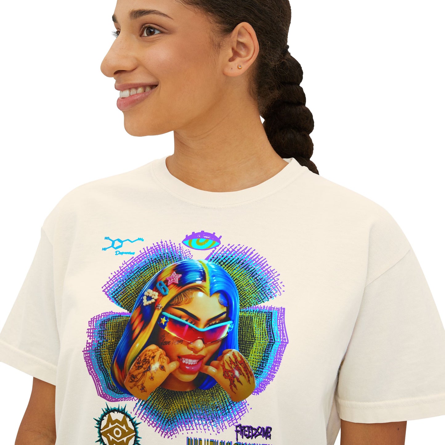 Boxy Tee - Retro Goddess