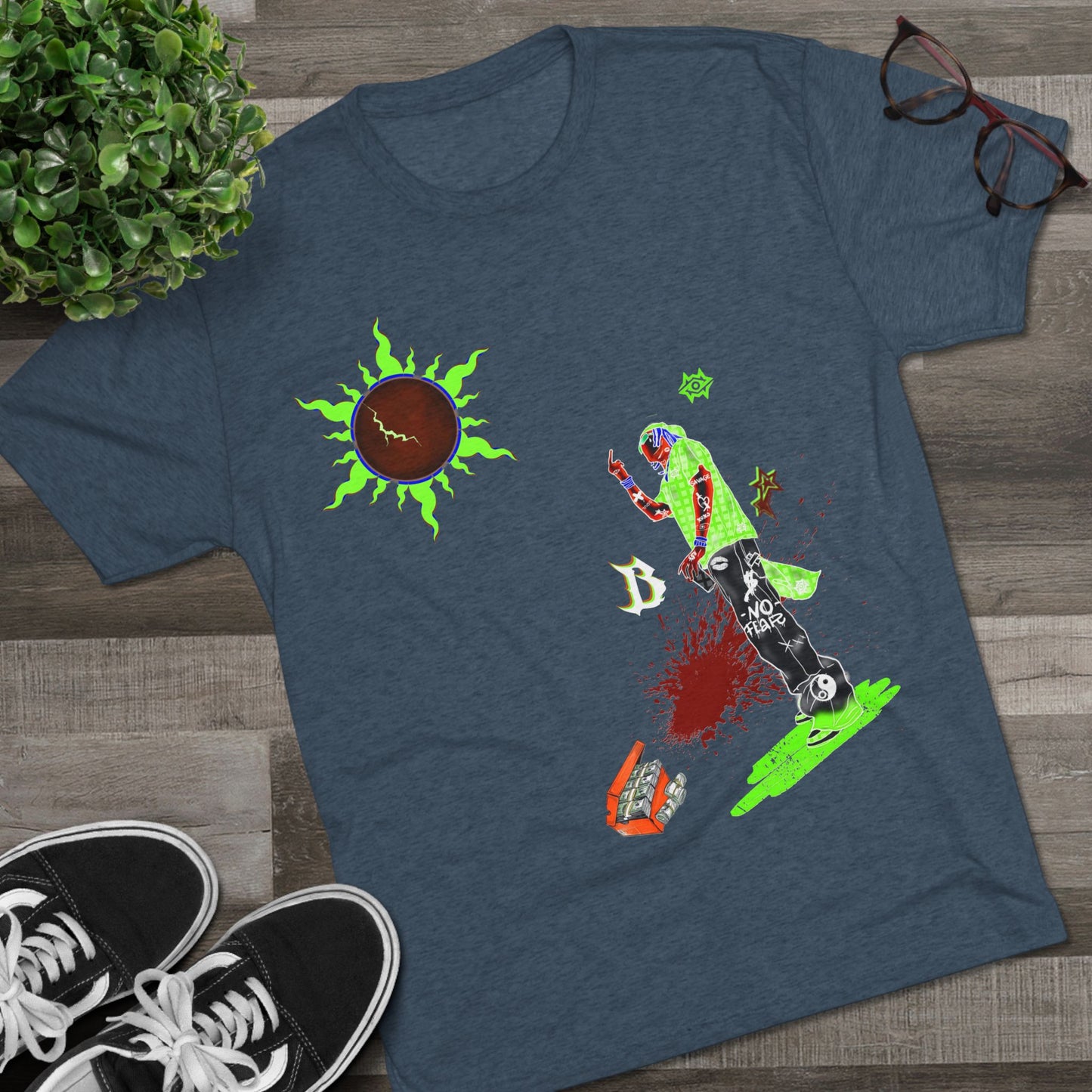 Tri Blend T-Shirt / The World Ruler
