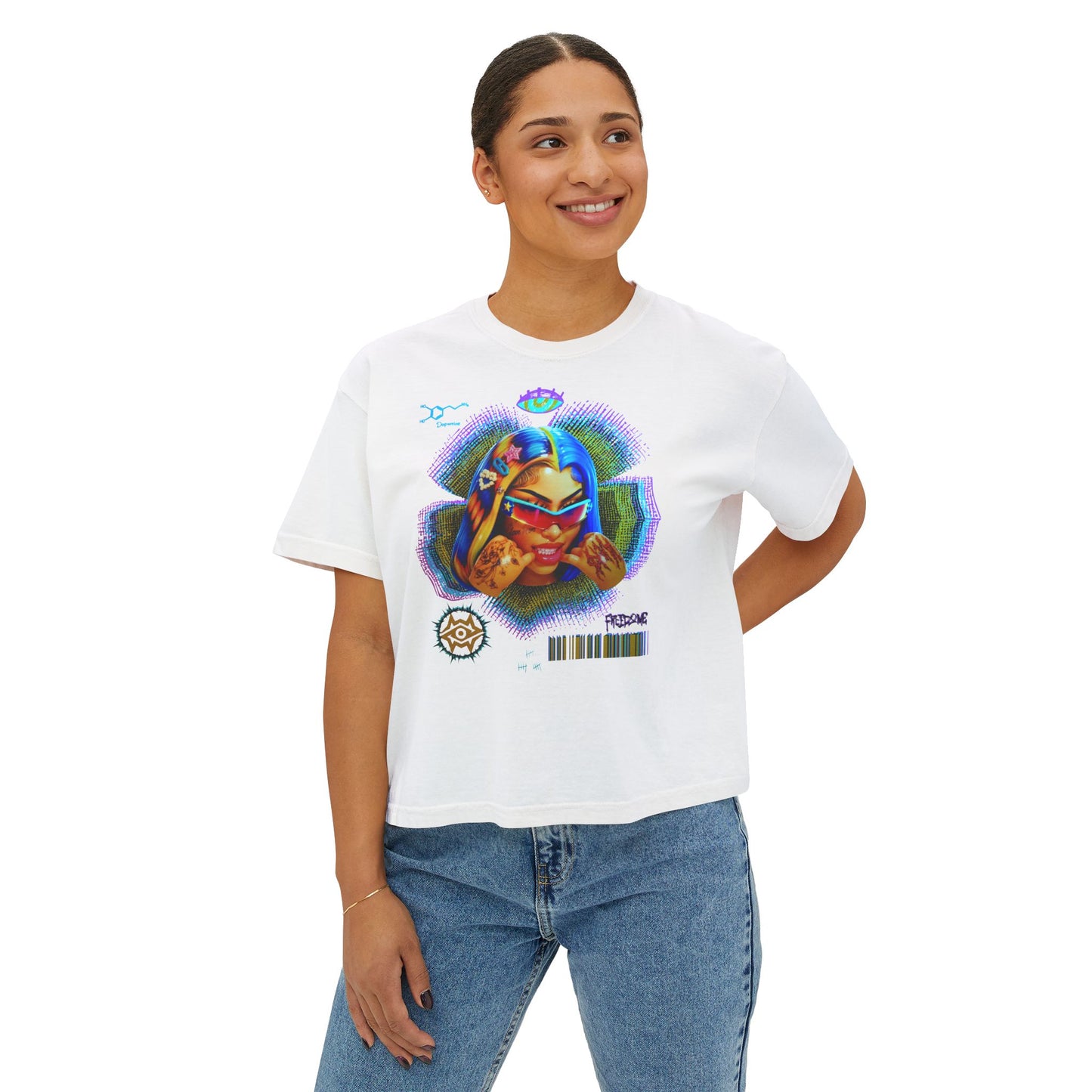 Boxy Tee - Retro Goddess