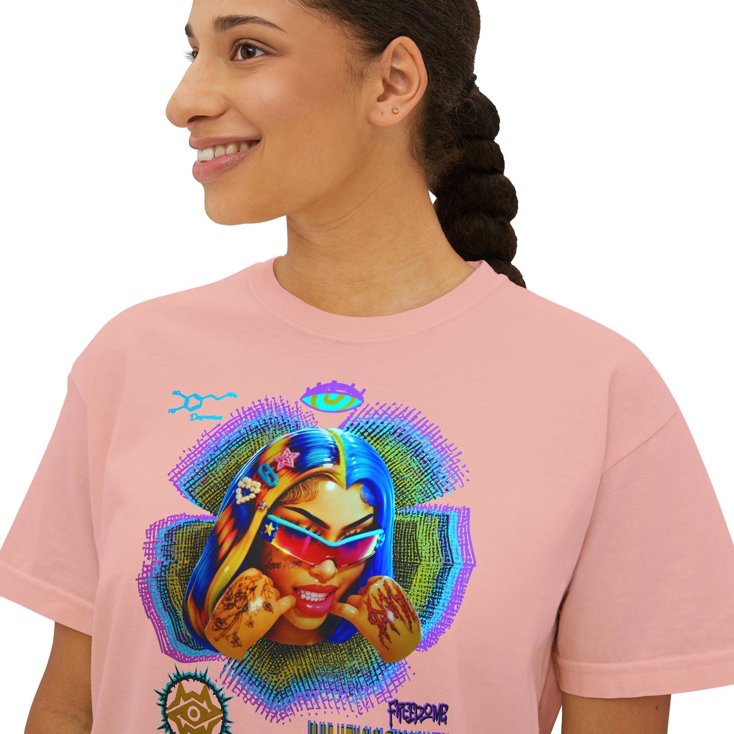 Boxy Tee - Retro Goddess