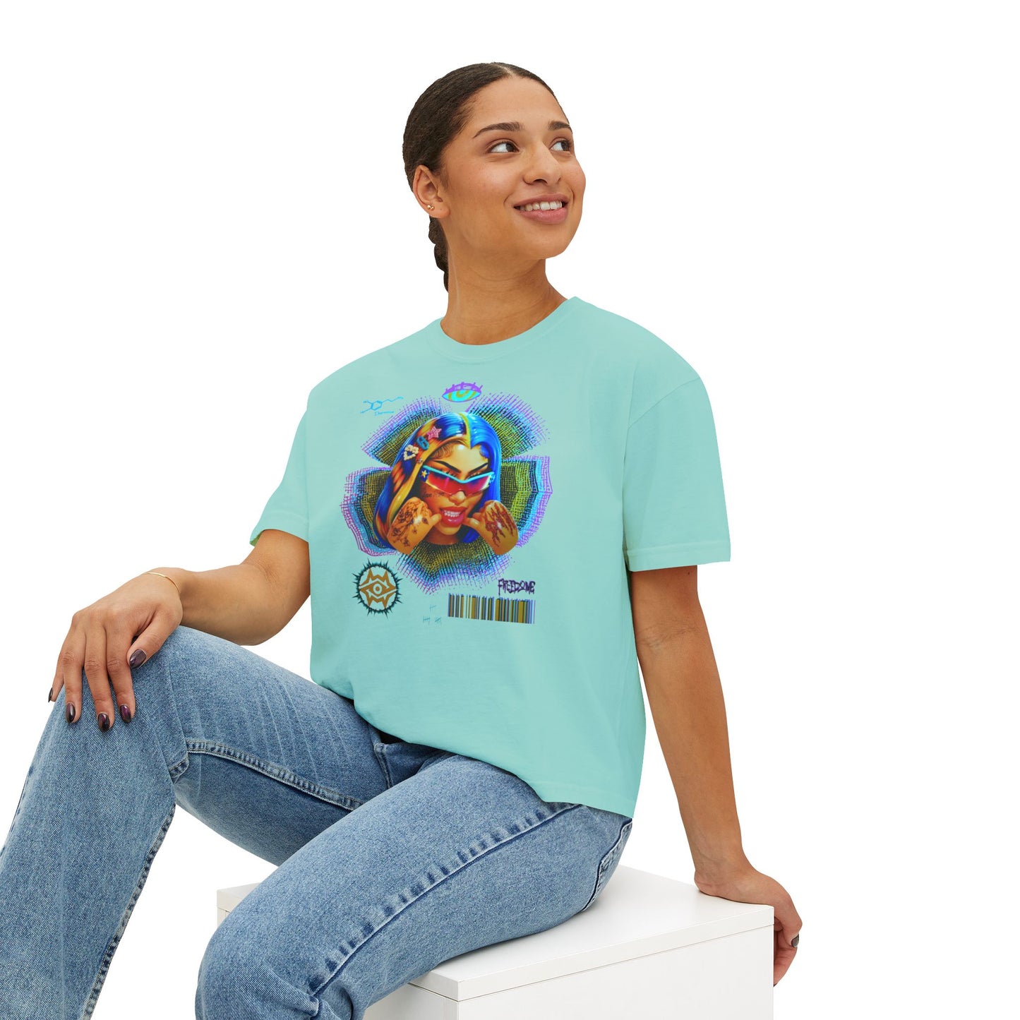 Boxy Tee - Retro Goddess