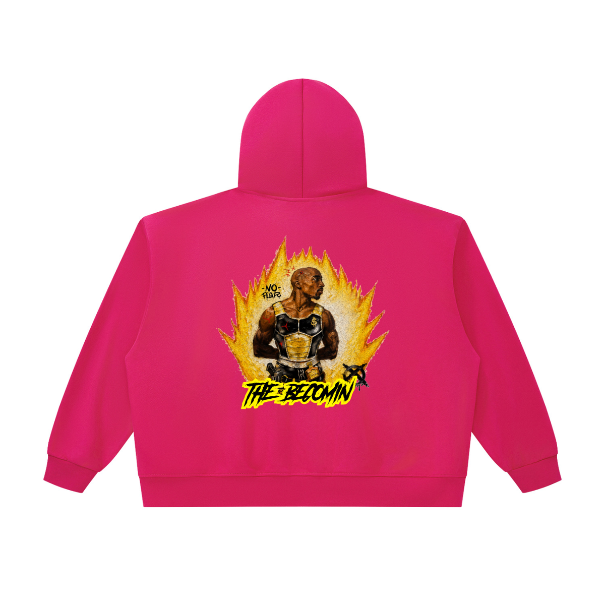 Unisex Oversized Chunky-Zip Boxy Hoodie