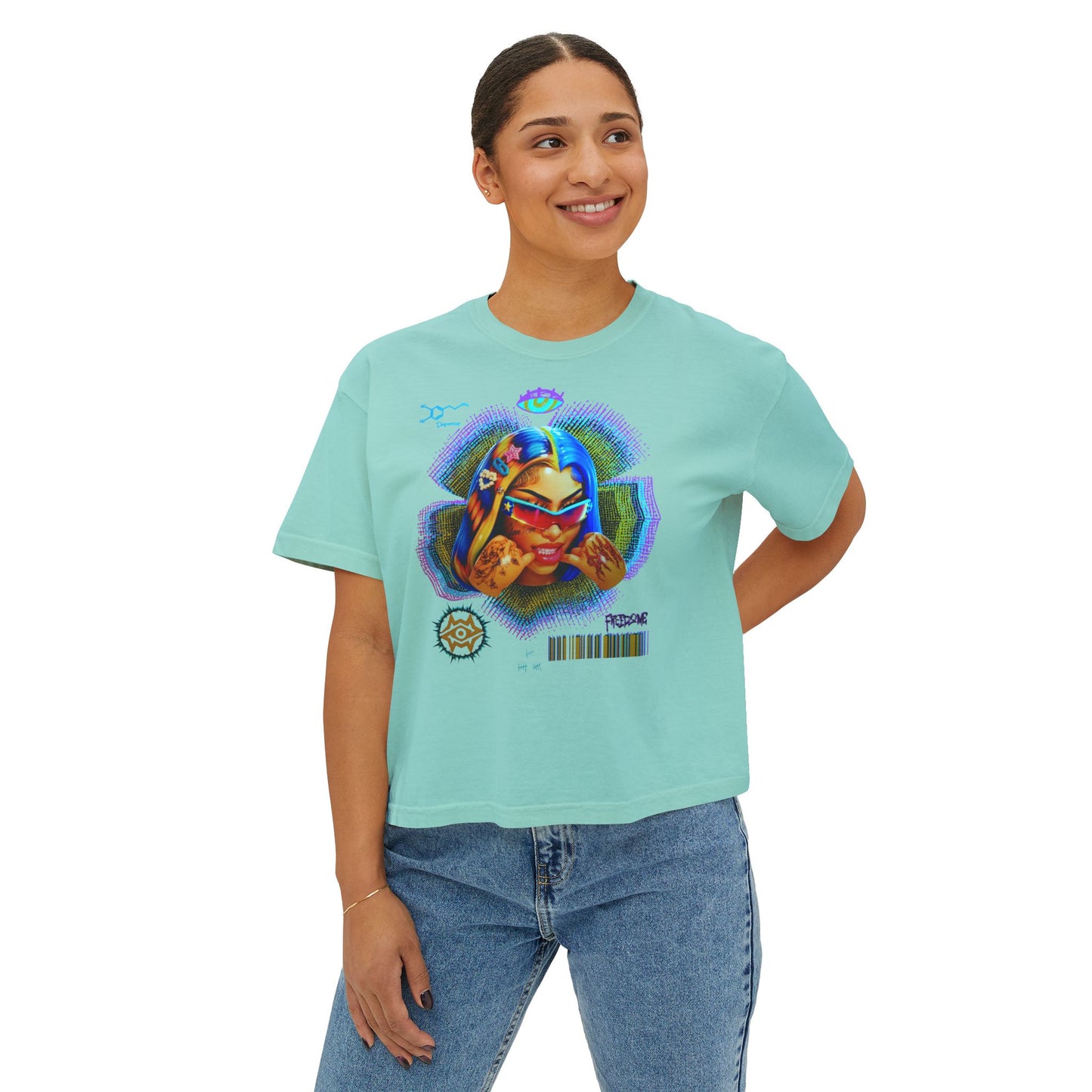 Boxy Tee - Retro Goddess