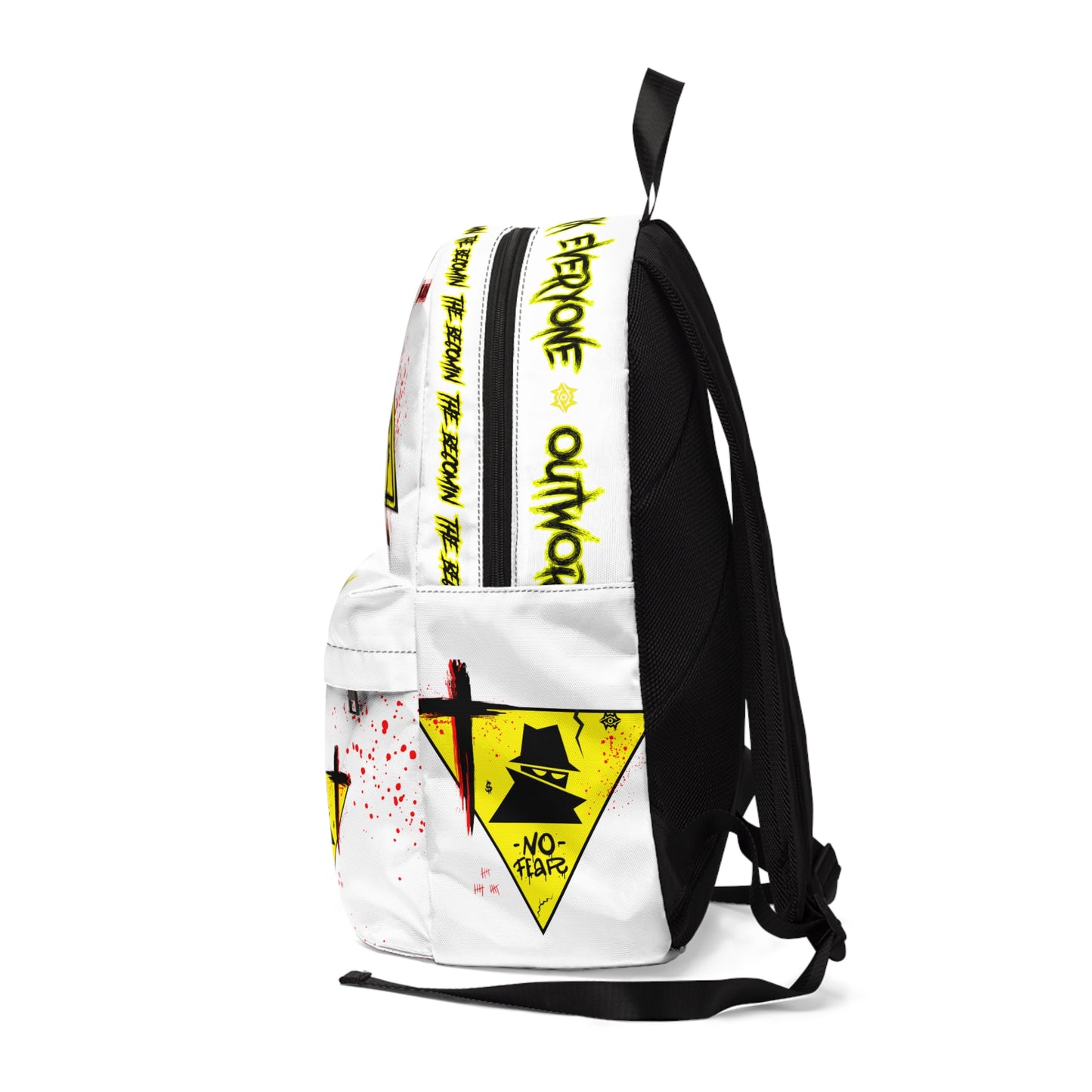 Backpack — 'The Rebecomin' Graphic Safety Triangle Streetwear Backpack