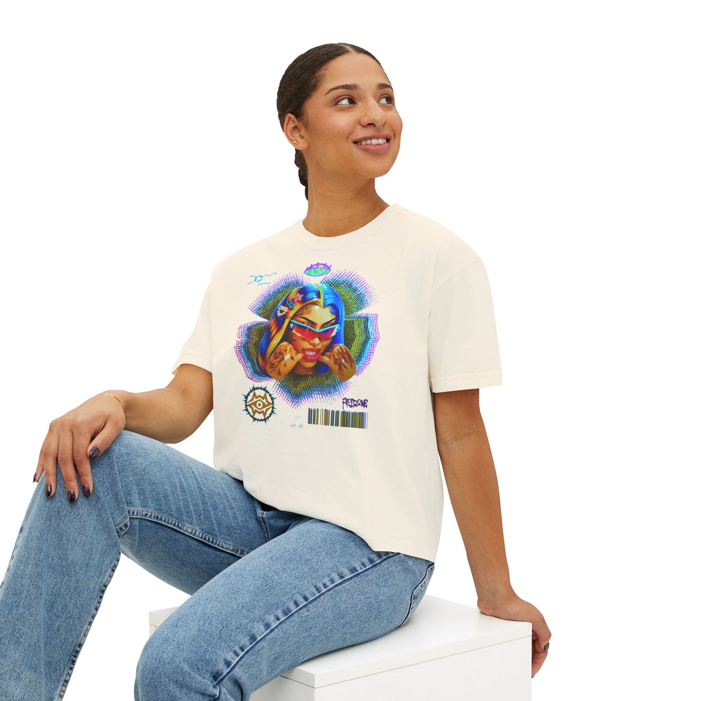 Boxy Tee - Retro Goddess